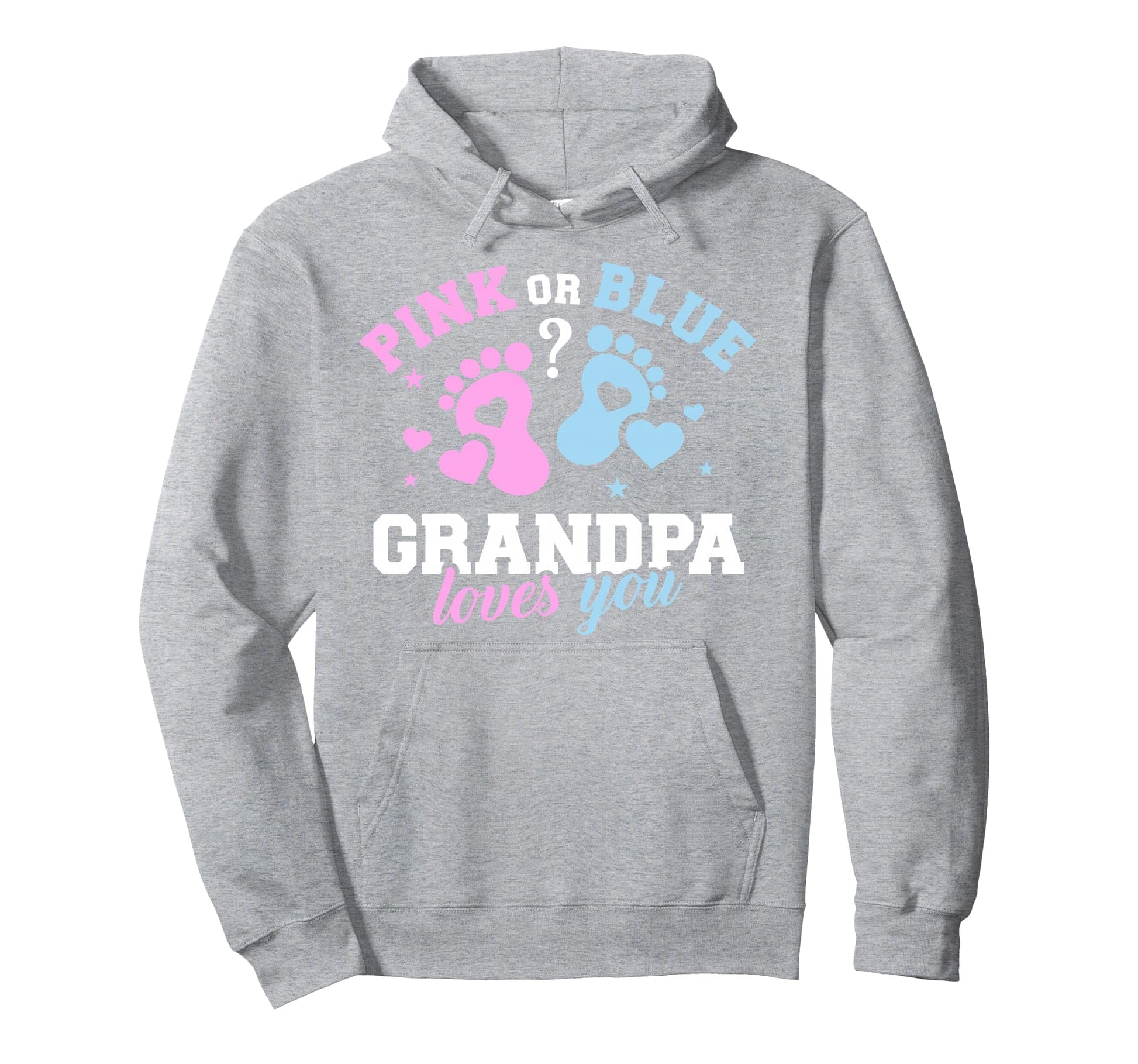 Gender Reveal Grandpa Hoodie - Fun Novelty Design Men Women - T-Shirt, Sweatshirt, Hoodie
