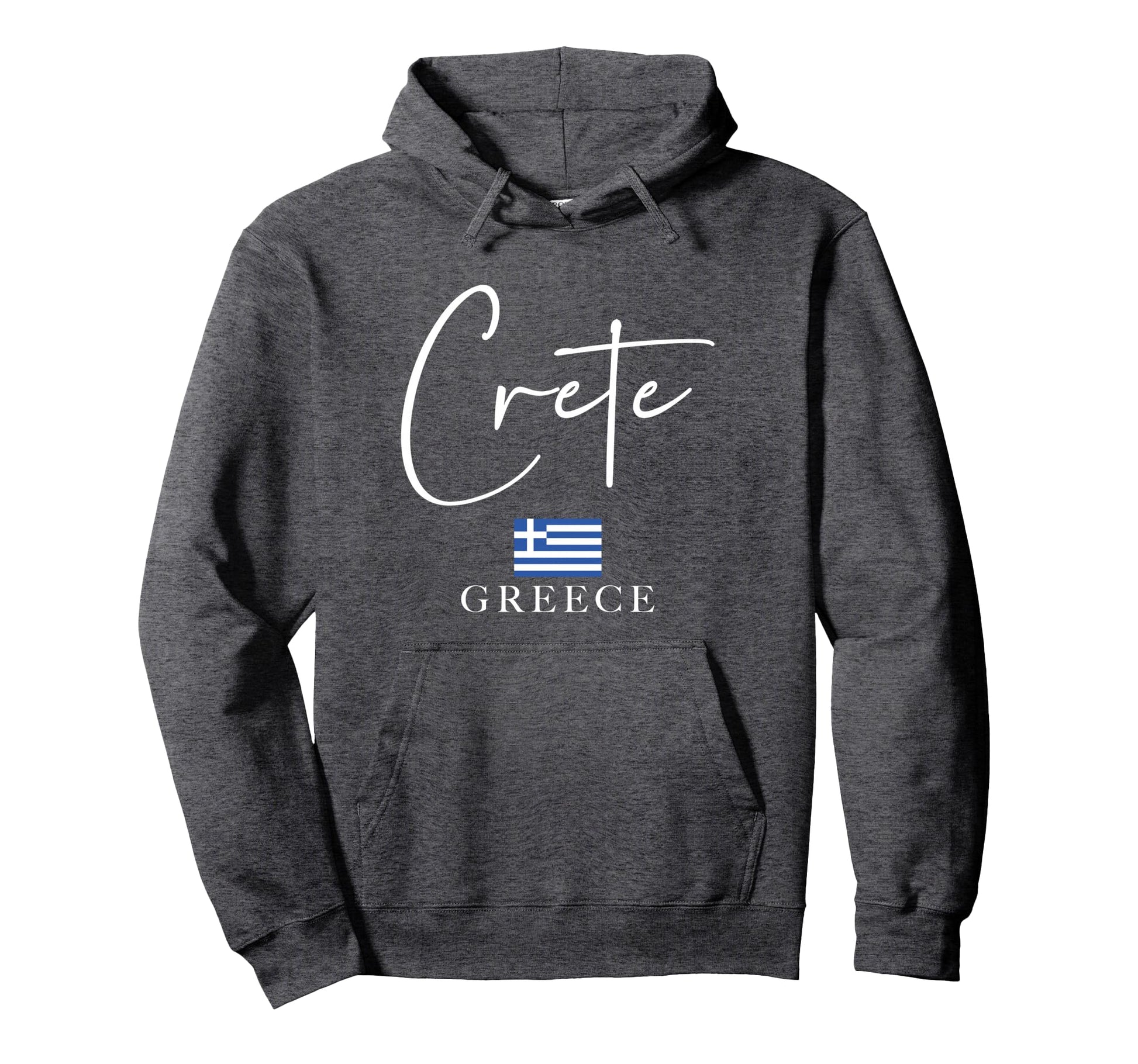 Greece Flag Vacation Island Crete Hoodie - Novelty Apparel Unisex - T-Shirt, Sweatshirt, Hoodie