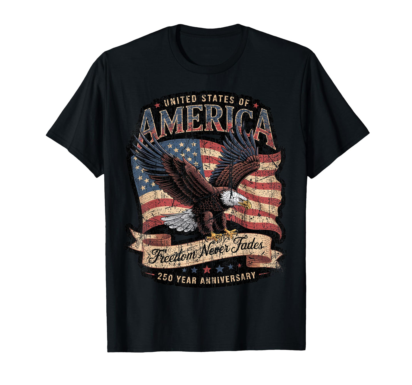Usa Flag Bald Eagle 1776 2026 T-Shirt - Trendy Graphic Unisex - T-Shirt, Sweatshirt, Hoodie