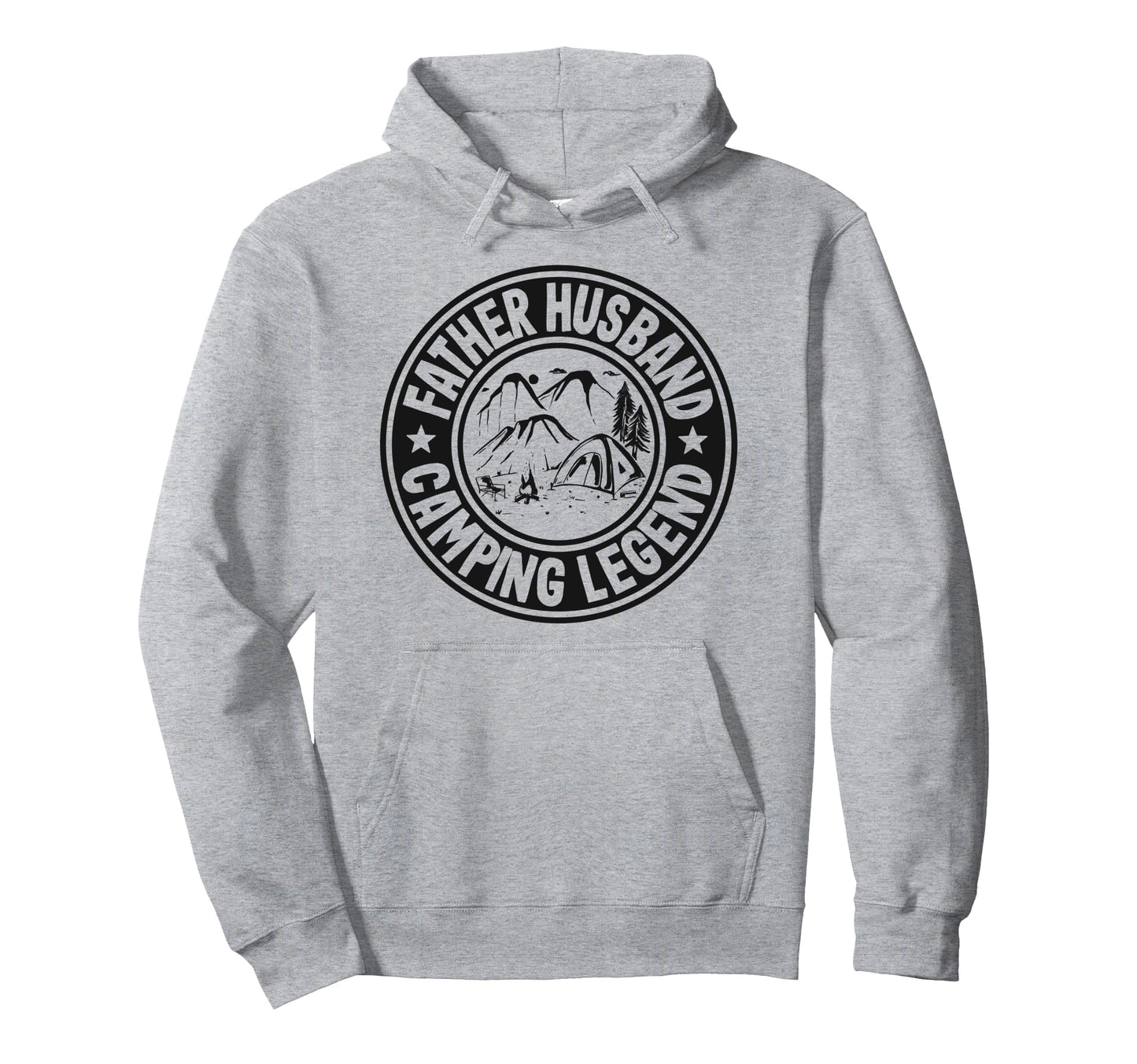 Father Husband Camping Legend Rv Hoodie - Minimalist Print for Adults - T-Shirt, Sweatshirt, Hoodie