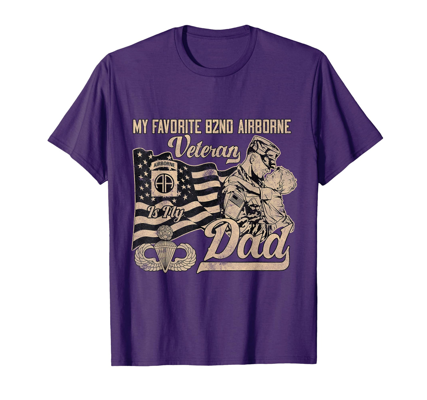 Proud 82Nd Airborne Division Veteran T-Shirt - Fun Novelty Design Unisex - T-Shirt, Sweatshirt, Hoodie