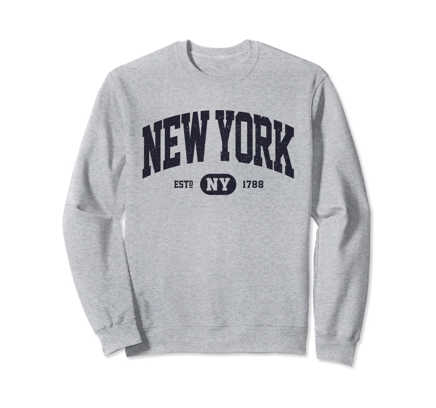 Navy New York Ny Sweatshirt - Unique Graphic for Adults - T-Shirt, Sweatshirt, Hoodie