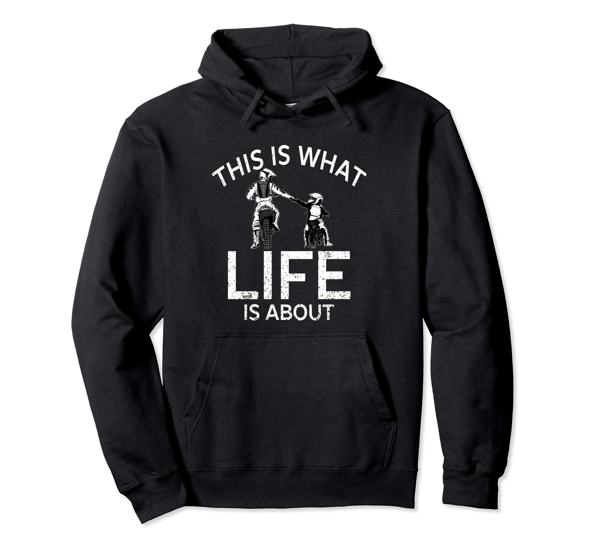 Dirt Bike Dad Motocross Motorcycle Fmx Hoodie - Custom Art Print Men Women - T-Shirt, Sweatshirt, Hoodie