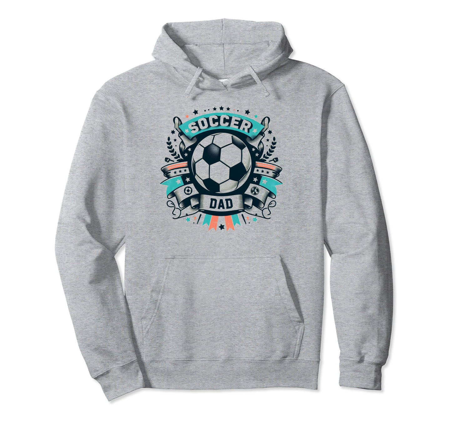 Soccer Dad Family Matching Dad Fathers Hoodie - Graphic Print for Adults - T-Shirt, Sweatshirt, Hoodie
