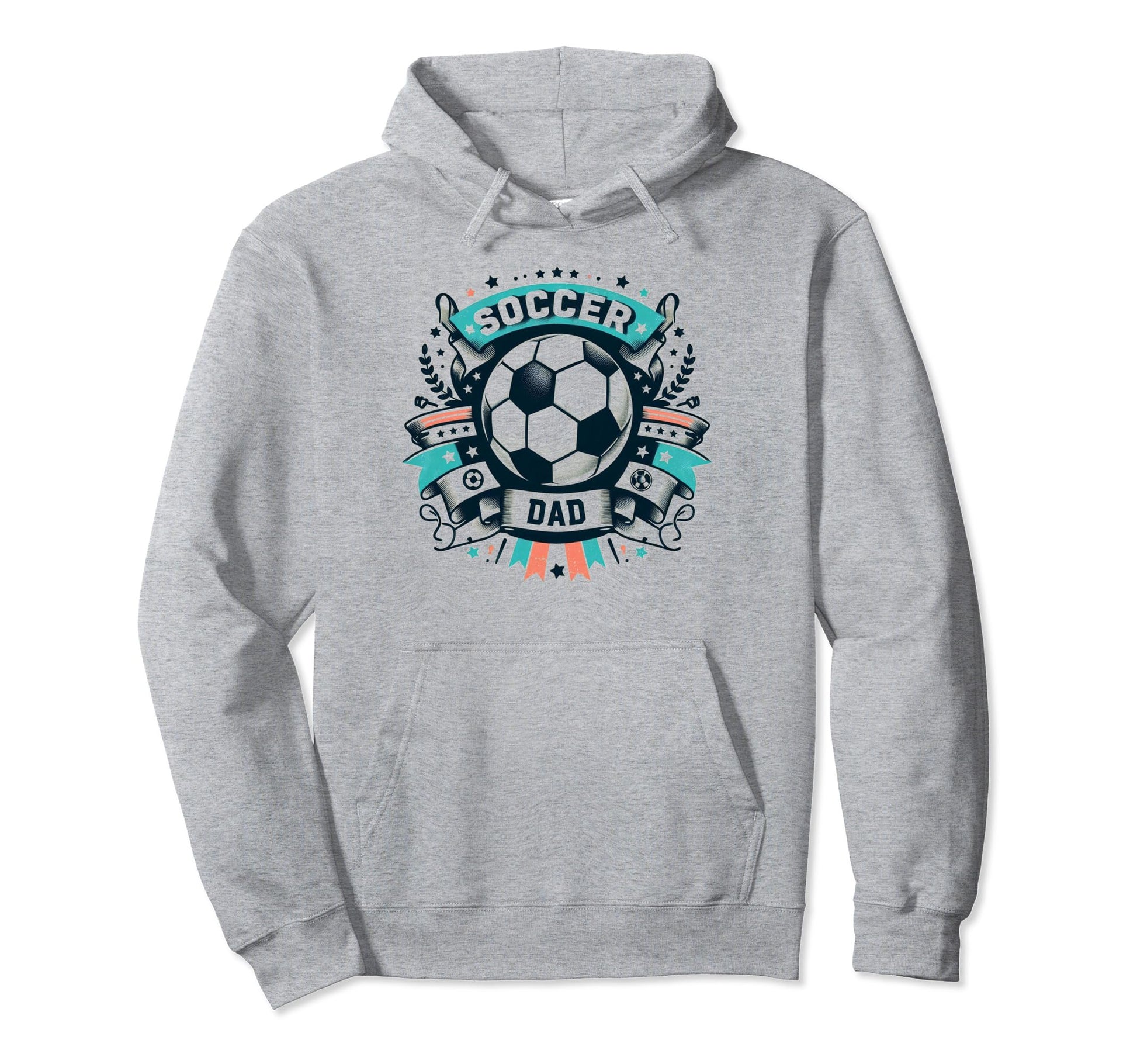 Soccer Dad Family Matching Dad Fathers Hoodie - Graphic Print for Adults - T-Shirt, Sweatshirt, Hoodie