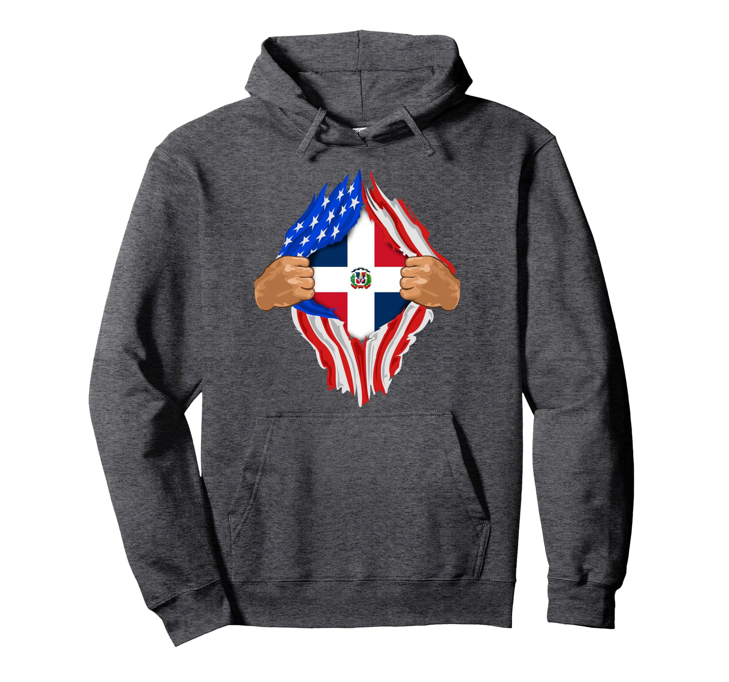 Dominican Blood Inside Me Dominican Republic Hoodie - Graphic Print Unisex - T-Shirt, Sweatshirt, Hoodie