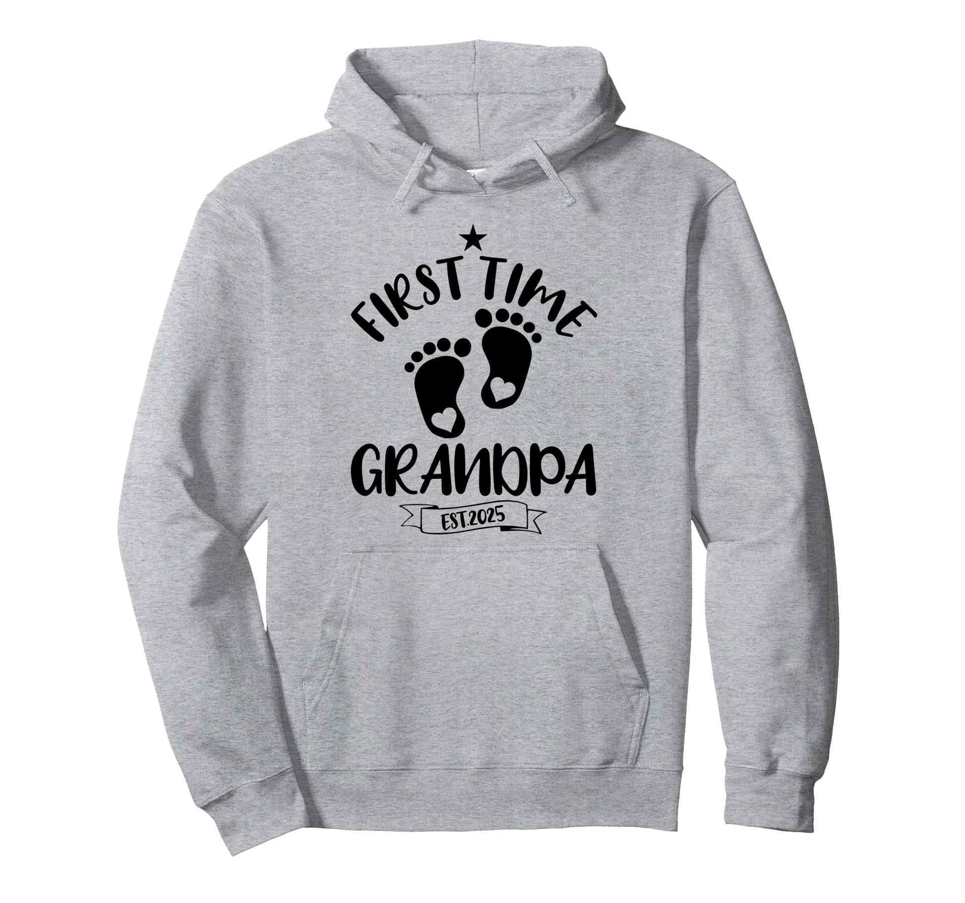 First Time Grandpa 2025 Promoted To Hoodie - Unique Graphic for Adults - T-Shirt, Sweatshirt, Hoodie