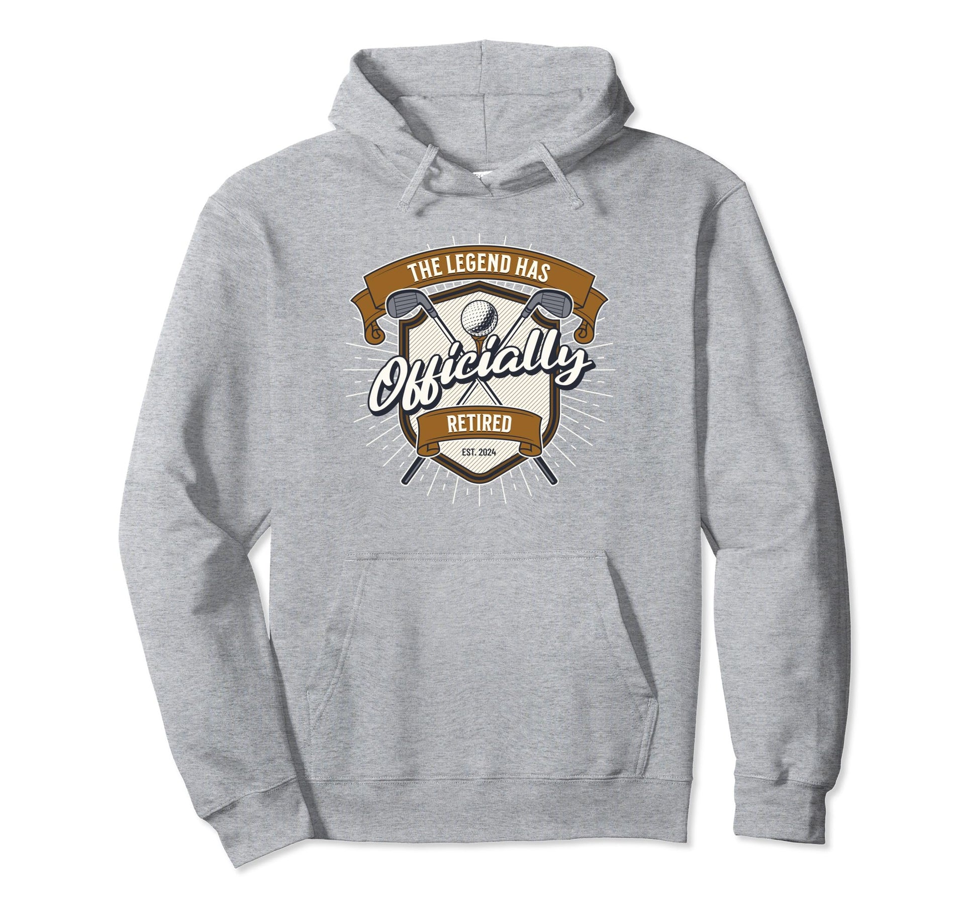Retired 2024 Golf Dad Golfing Hoodie - Streetwear Style Men Women - T-Shirt, Sweatshirt, Hoodie