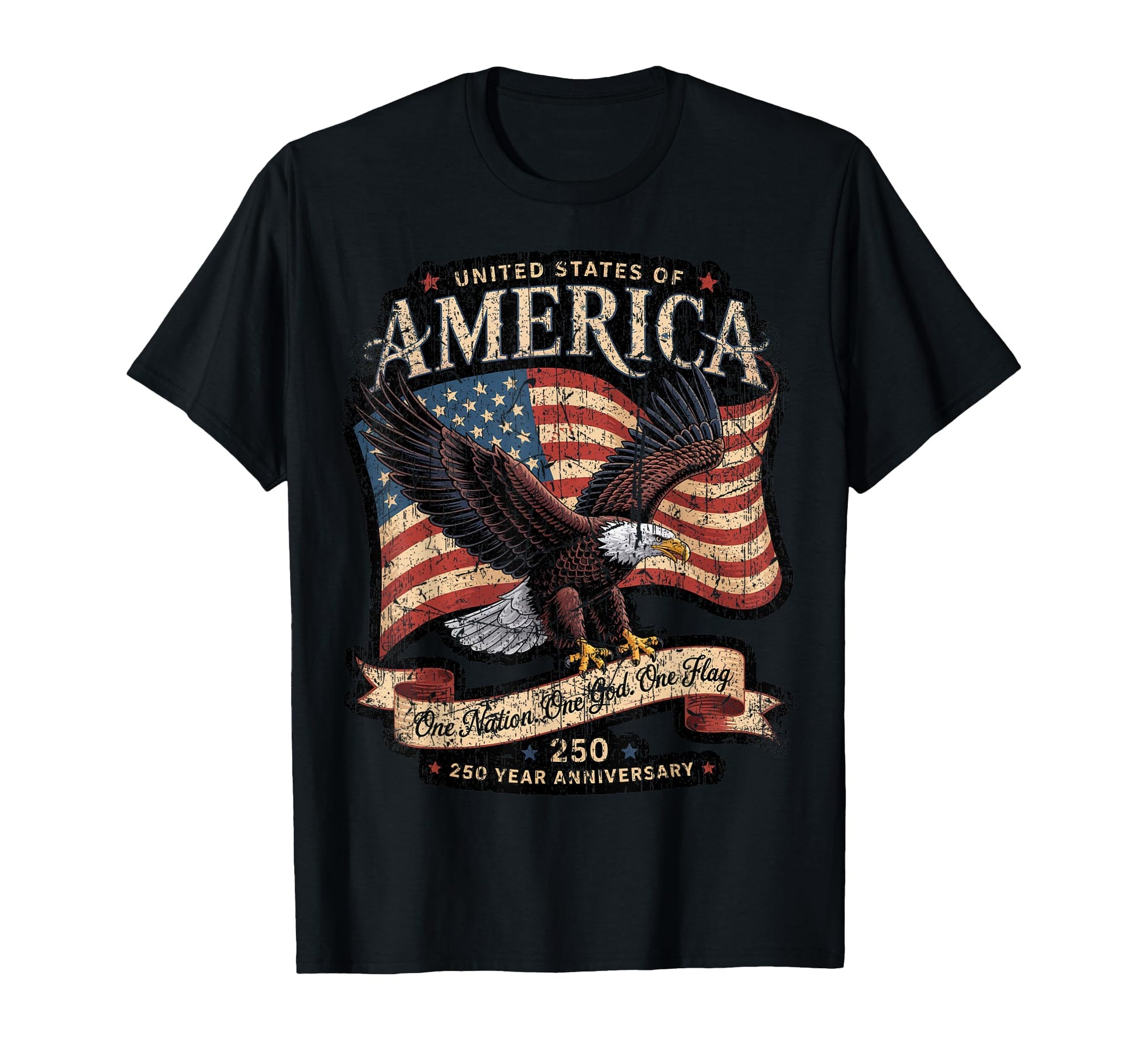 250 Year American Anniversary Usa T-Shirt - Fun Novelty Design Men Women - T-Shirt, Sweatshirt, Hoodie