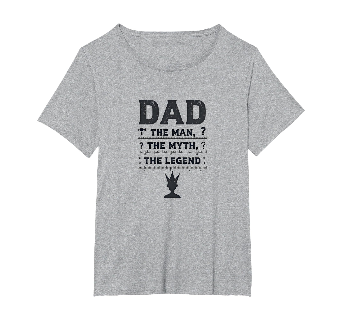 Funny Dads Dad Myth Legend Crown T-Shirt - Aesthetic Graphic Men Women - T-Shirt, Sweatshirt, Hoodie