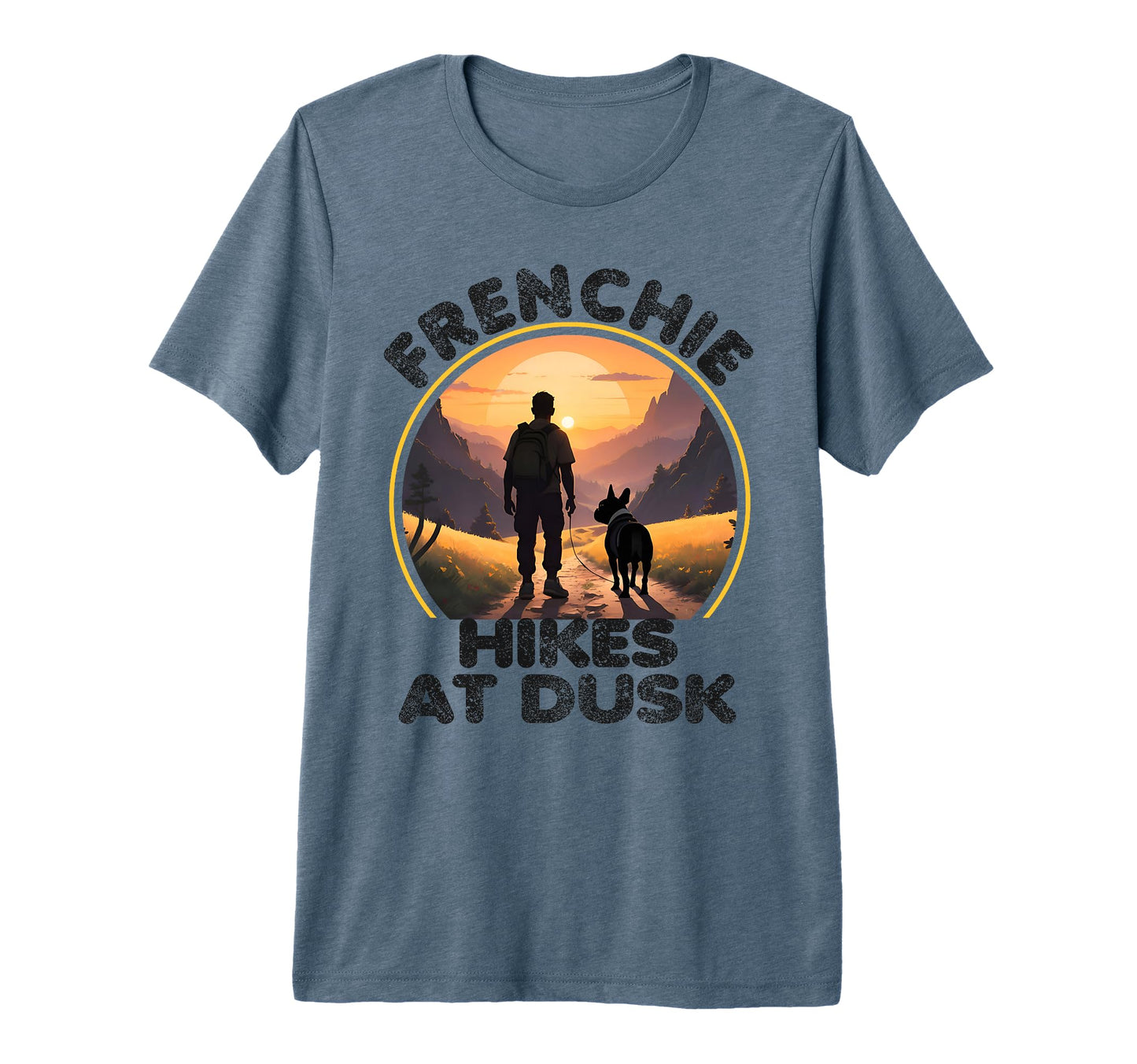 Dog Lovers French Bulldog Dad Frenchie T-Shirt - Unique Graphic Men Women - T-Shirt, Sweatshirt, Hoodie