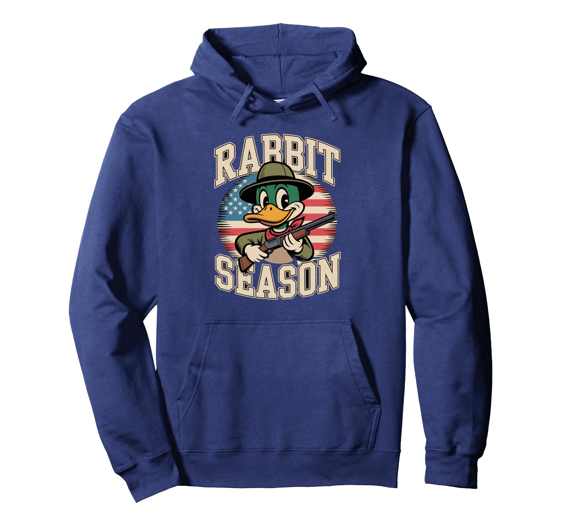 Rabbit Season Duck Hunter Funny Hoodie - Minimalist Print for Adults - T-Shirt, Sweatshirt, Hoodie