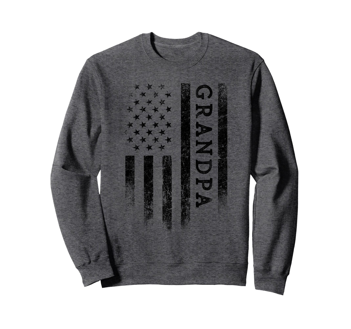 Grandpa Patriotic American Usa Flag Sweatshirt - Graphic Print Unisex - T-Shirt, Sweatshirt, Hoodie