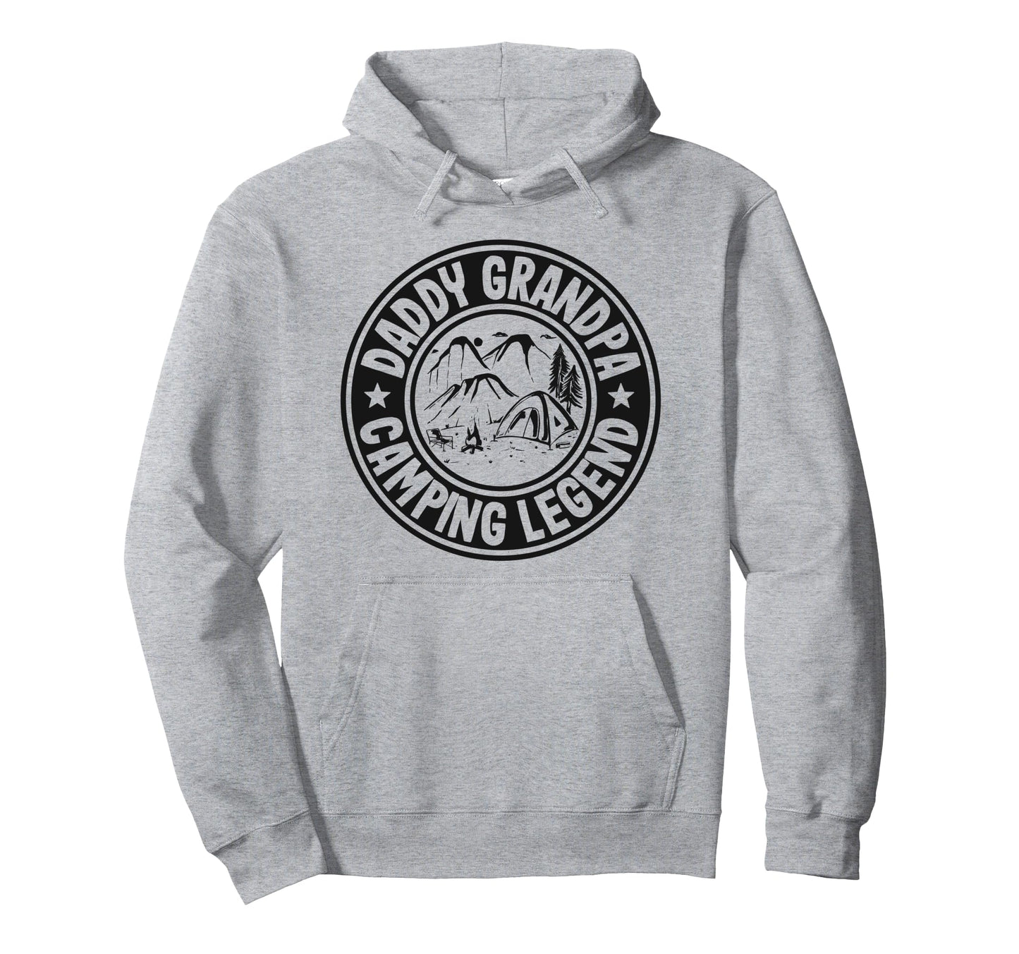 Daddy Grandpa Camping Legend Rv Camper Dad Hoodie - Graphic Print Unisex - T-Shirt, Sweatshirt, Hoodie