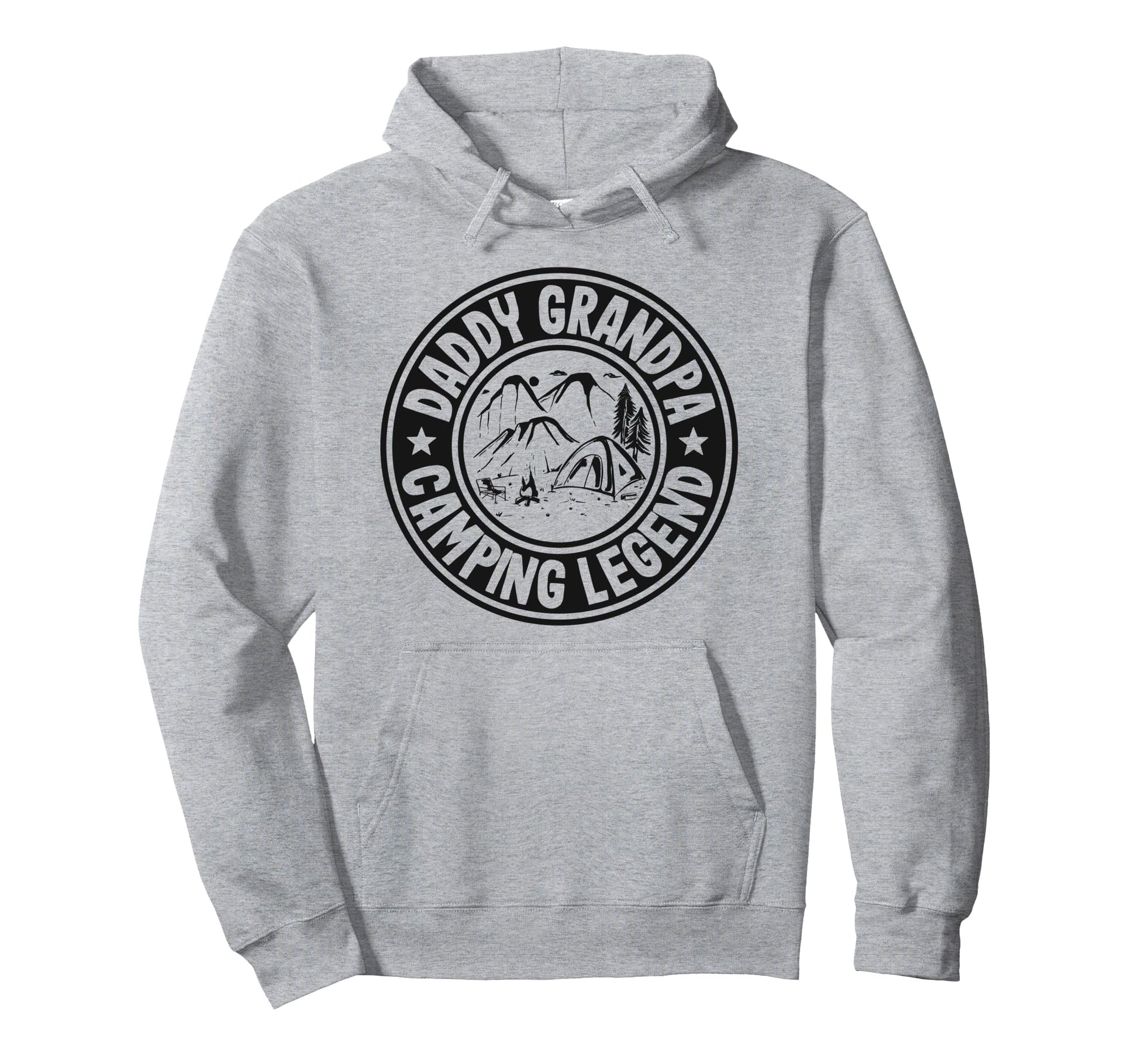 Daddy Grandpa Camping Legend Rv Camper Dad Hoodie - Graphic Print Unisex - T-Shirt, Sweatshirt, Hoodie