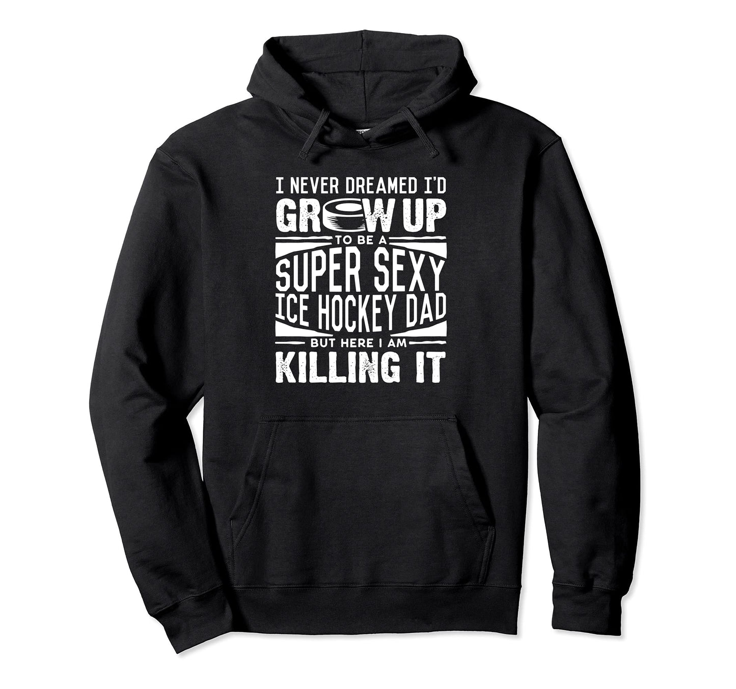 Ice Hockey Player Dad Ice Hockey Lover Hoodie - Custom Art Print Unisex - T-Shirt, Sweatshirt, Hoodie