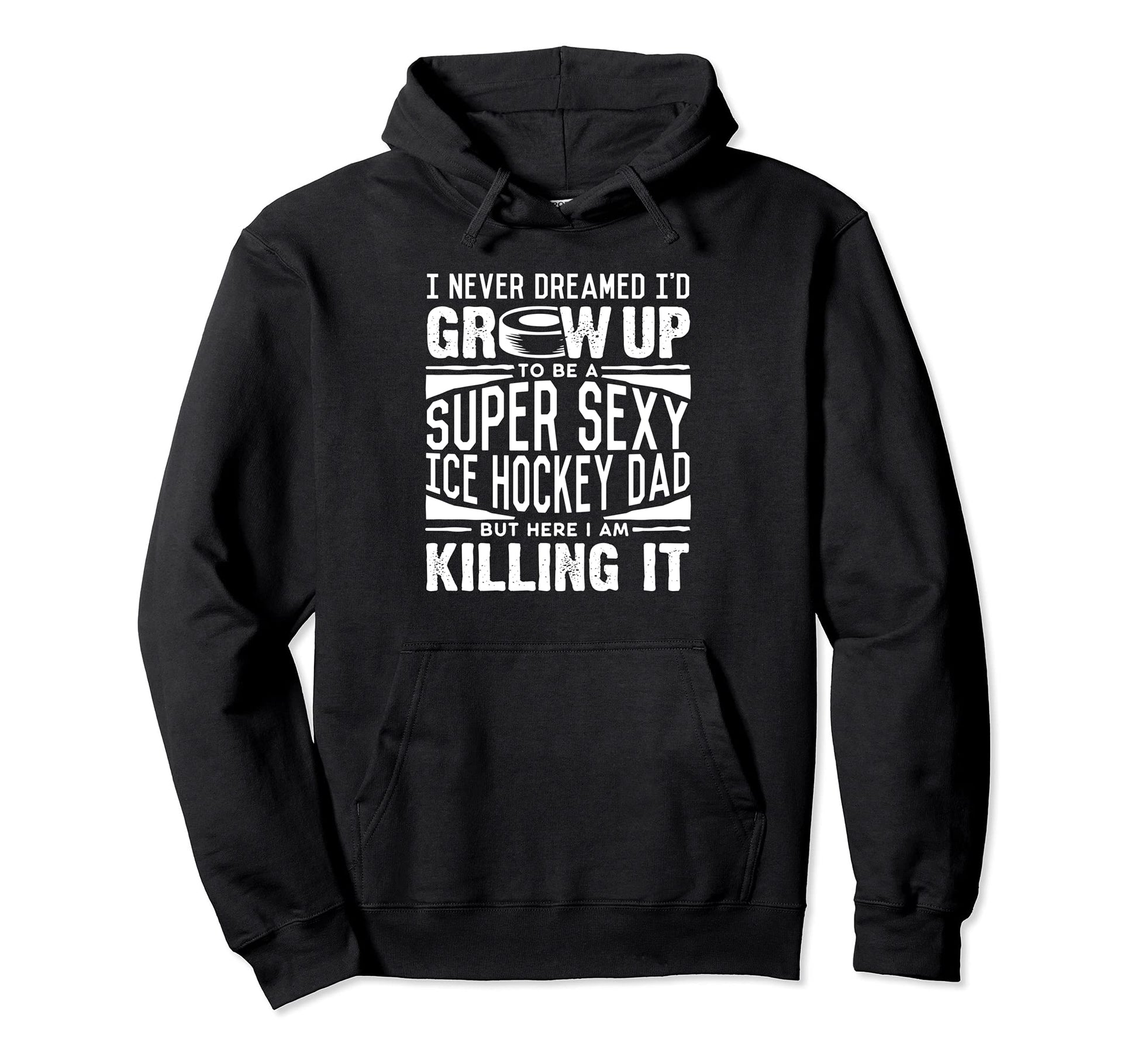 Ice Hockey Player Dad Ice Hockey Lover Hoodie - Custom Art Print Unisex - T-Shirt, Sweatshirt, Hoodie