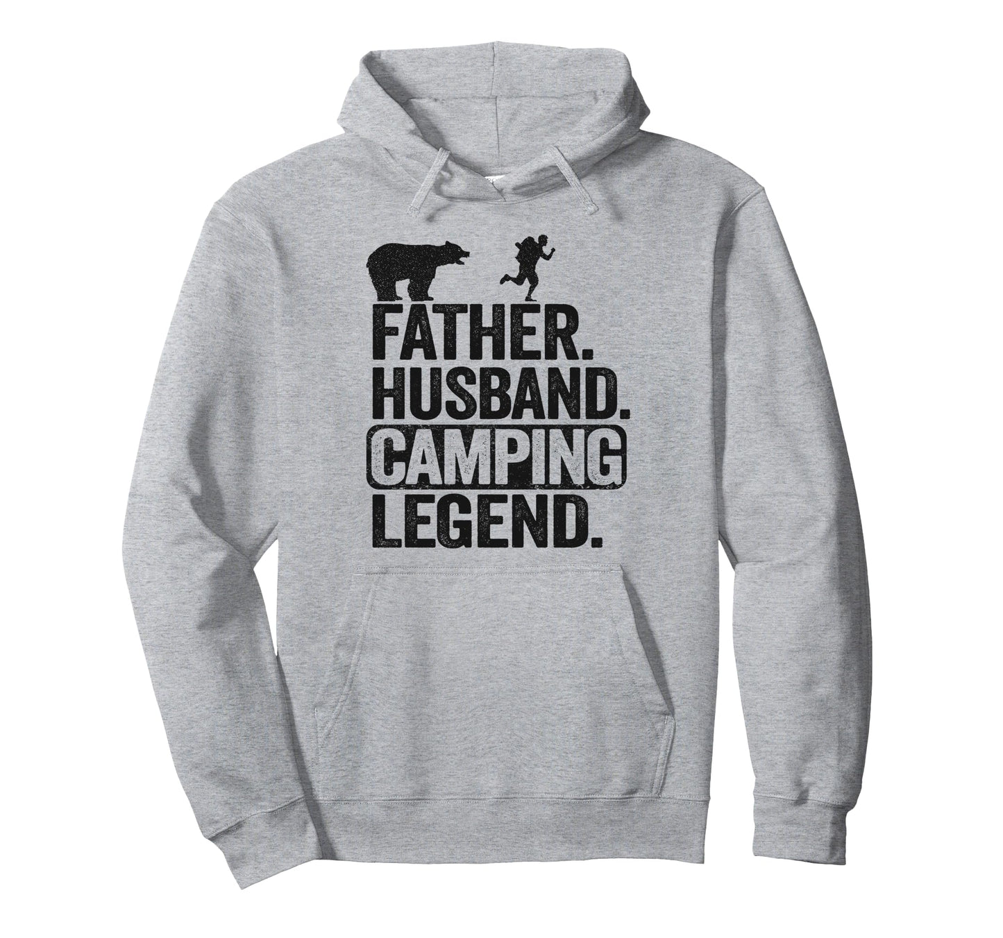 Father Husband Camping Legend Rv Camper Hoodie - Minimalist Print Unisex - T-Shirt, Sweatshirt, Hoodie
