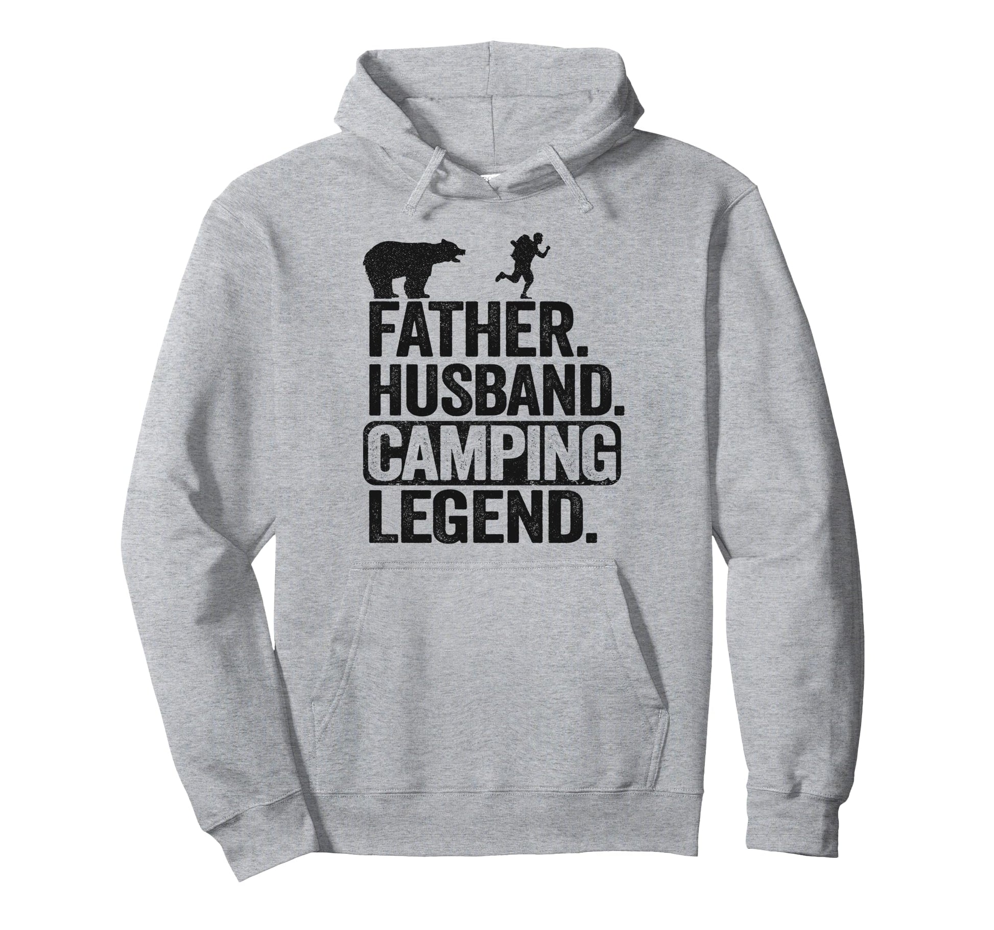 Father Husband Camping Legend Rv Camper Hoodie - Minimalist Print Unisex - T-Shirt, Sweatshirt, Hoodie