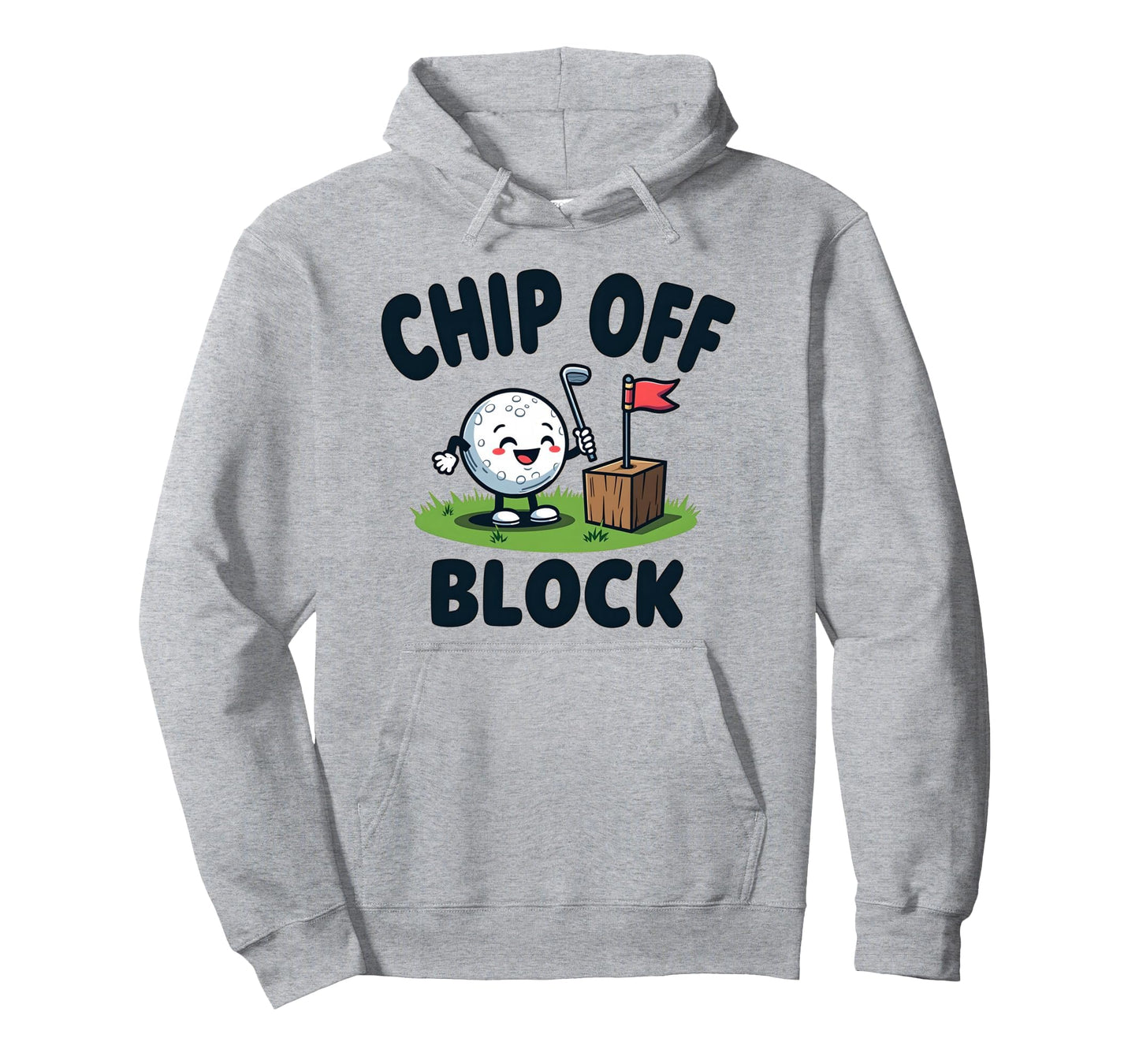 Chip Off Block Funny Golf Dad Hoodie - Custom Art Print Unisex - T-Shirt, Sweatshirt, Hoodie