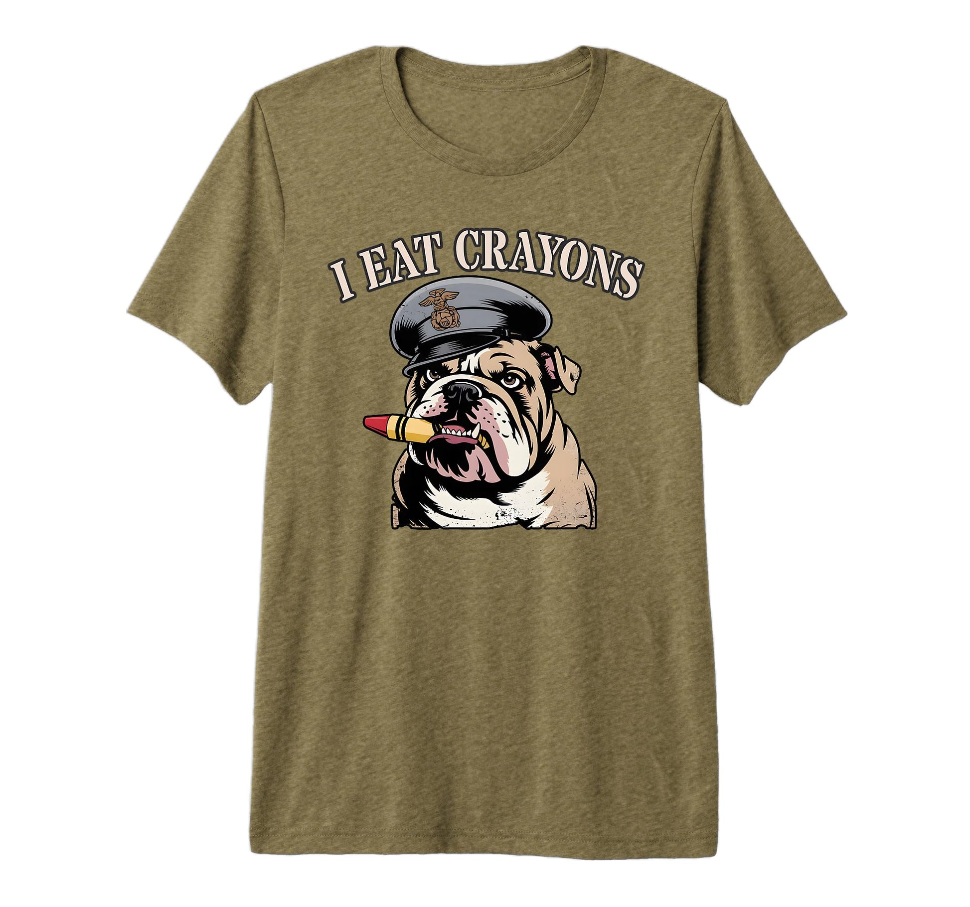 Sarcastic I Eat Crayons Military T-Shirt - Minimalist Print for Adults - T-Shirt, Sweatshirt, Hoodie