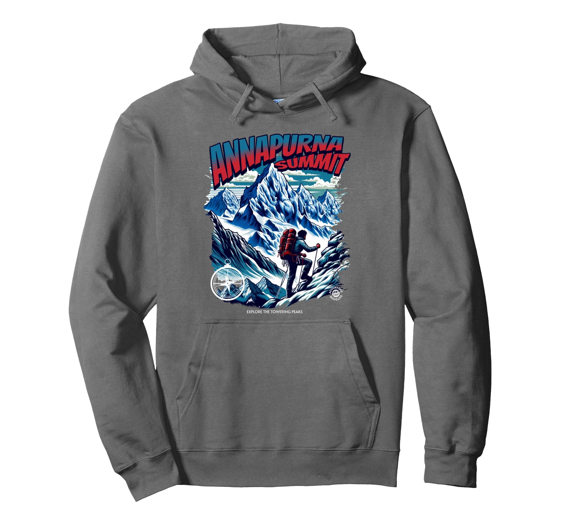 Annapurna Mountaineer Hoodie - Novelty Apparel Men Women - T-Shirt, Sweatshirt, Hoodie