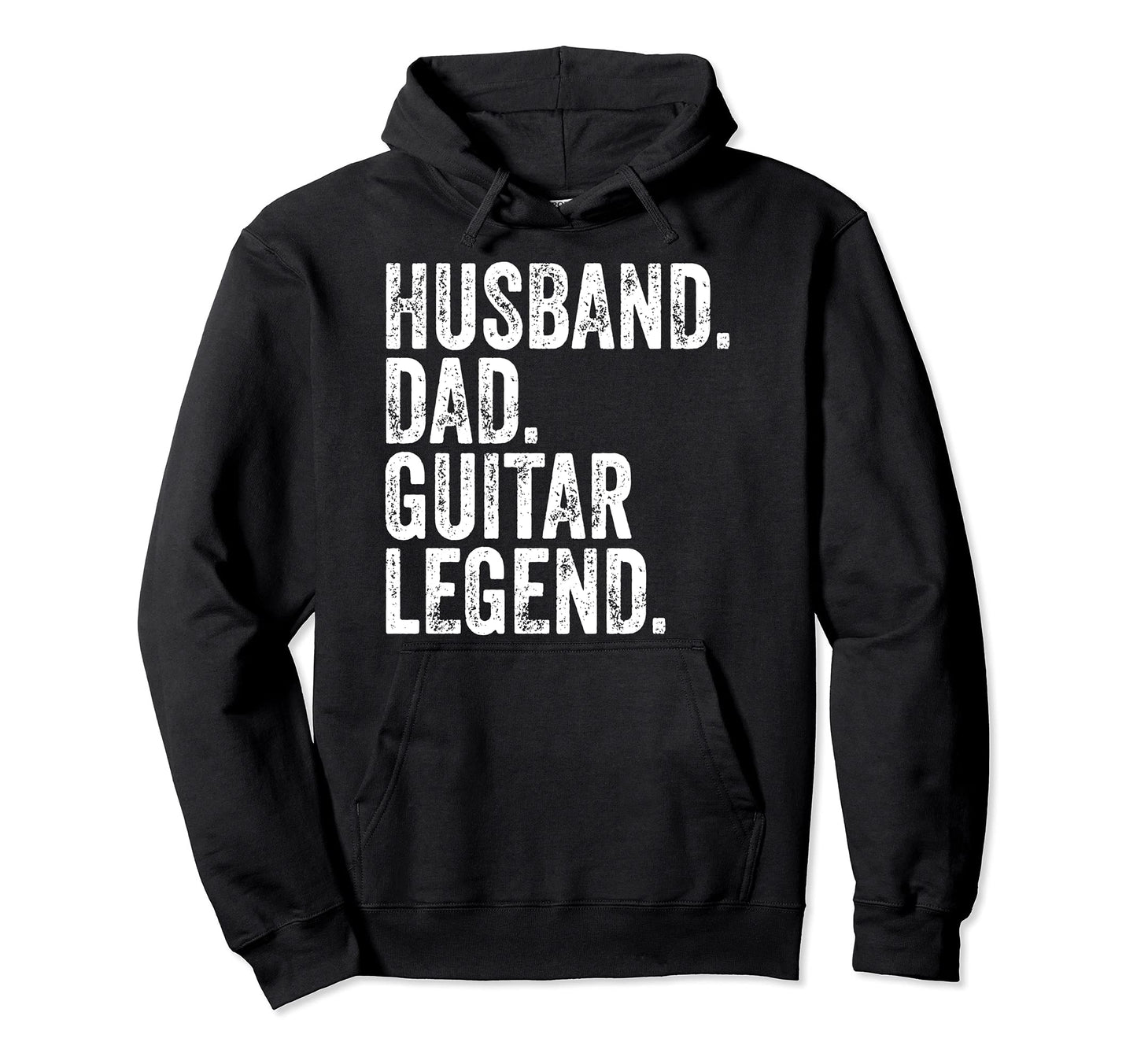 Husband Dad Guitar Legend Funny Fathers Hoodie - Minimalist Print Unisex - T-Shirt, Sweatshirt, Hoodie