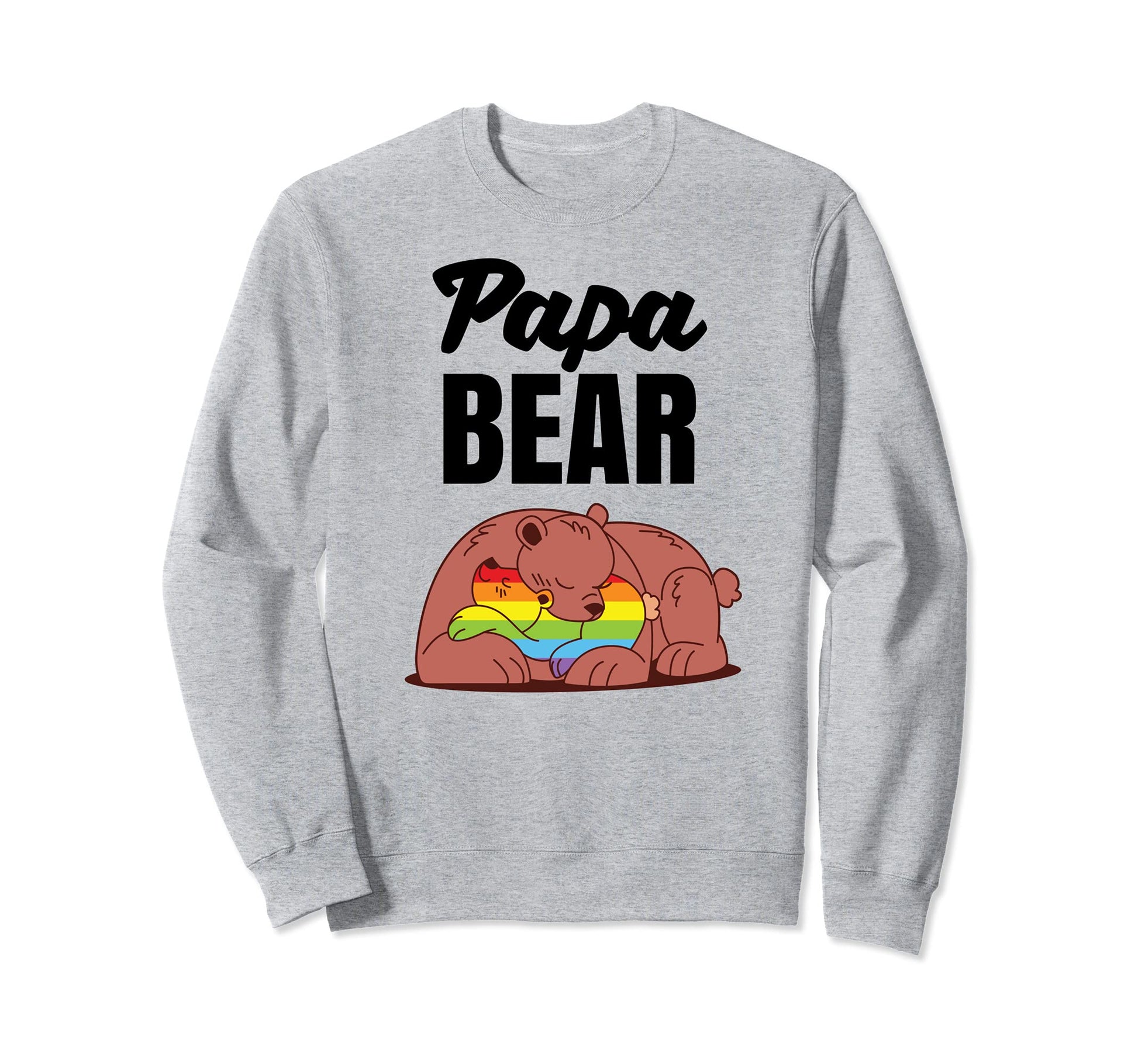 Lgbt Dad Papa Bear Camping Fathers Sweatshirt - Graphic Print for Adults - T-Shirt, Sweatshirt, Hoodie