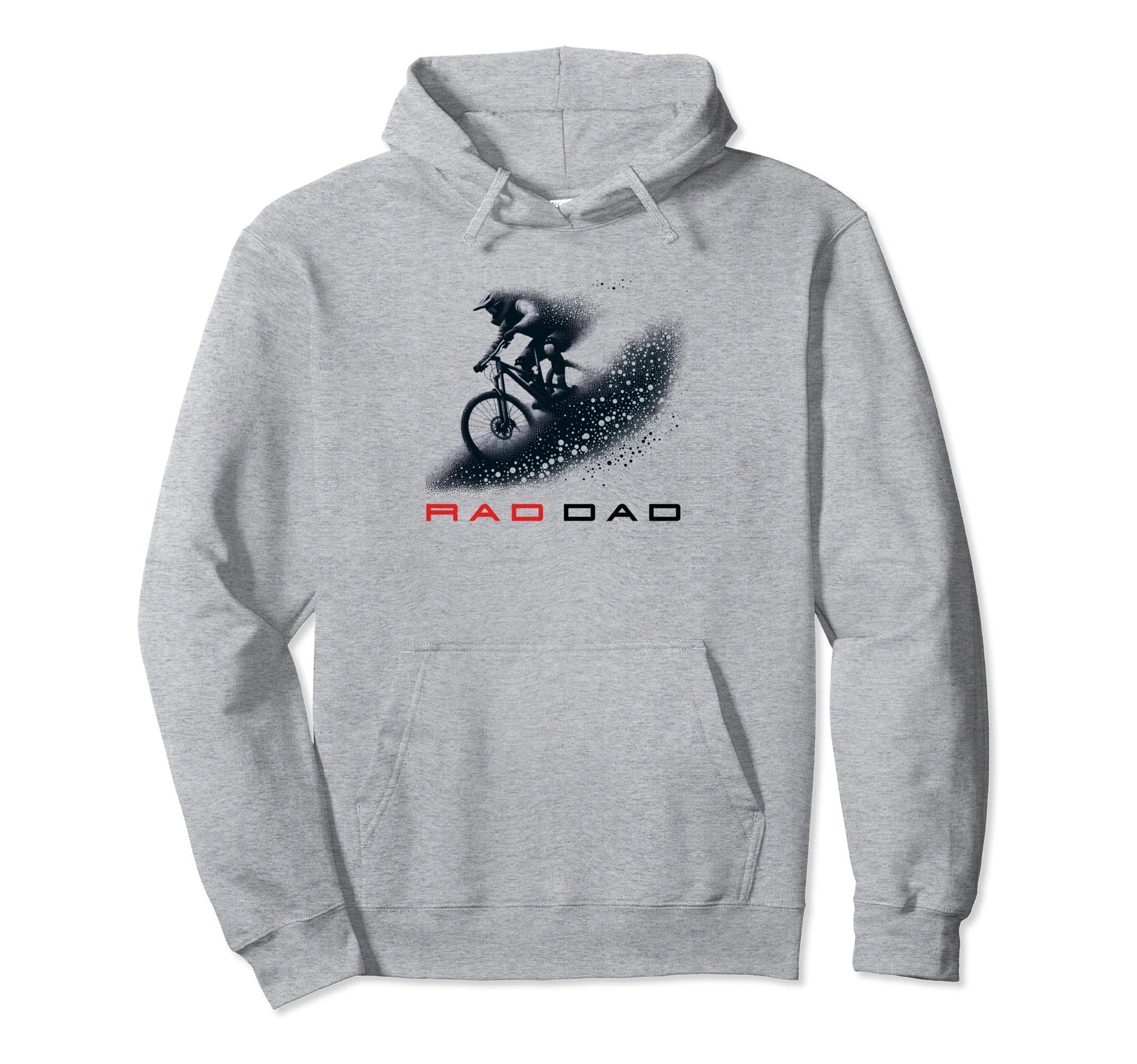 Rad Dad Mountain Biker Mtb Unique Hoodie - Fun Novelty Design for Adults - T-Shirt, Sweatshirt, Hoodie
