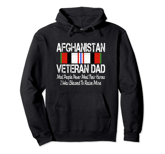 Afghanistan Veteran Dad Matching Military Hoodie - Custom Art Print Unisex - T-Shirt, Sweatshirt, Hoodie