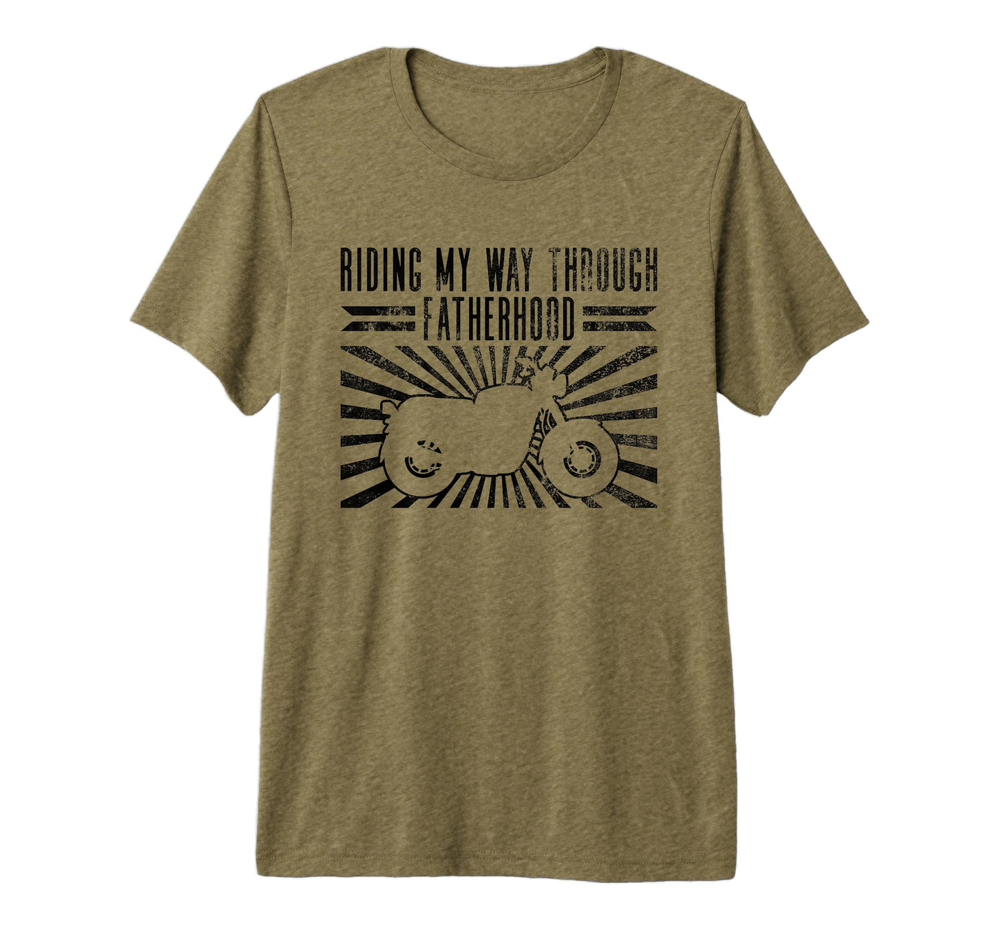 Riding My Way Through Fatherhood T-Shirt - Streetwear Style Unisex - T-Shirt, Sweatshirt, Hoodie