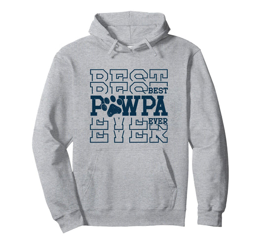 Best Pawpa Ever Dog Grandpa Pet Gifts Hoodie - Custom Art Print for Adults - T-Shirt, Sweatshirt, Hoodie