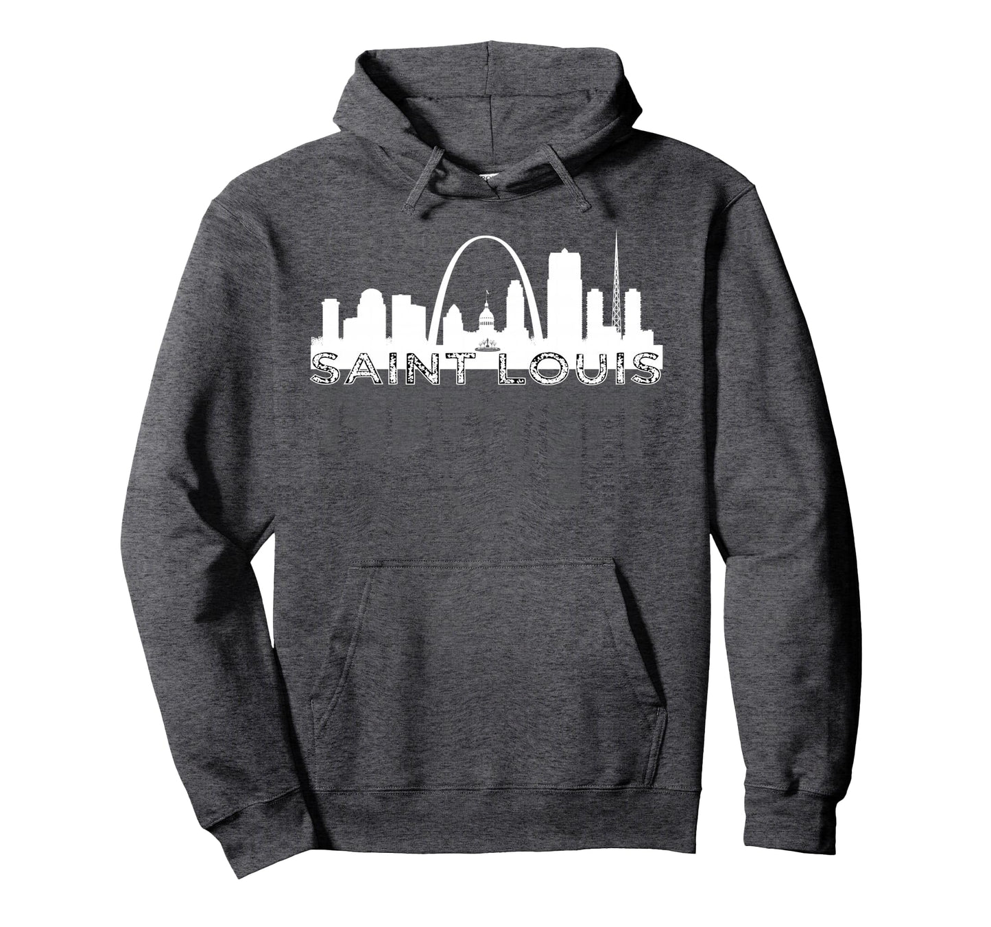 City St Louis Missouri Skyline Art Hoodie - Minimalist Print for Adults - T-Shirt, Sweatshirt, Hoodie