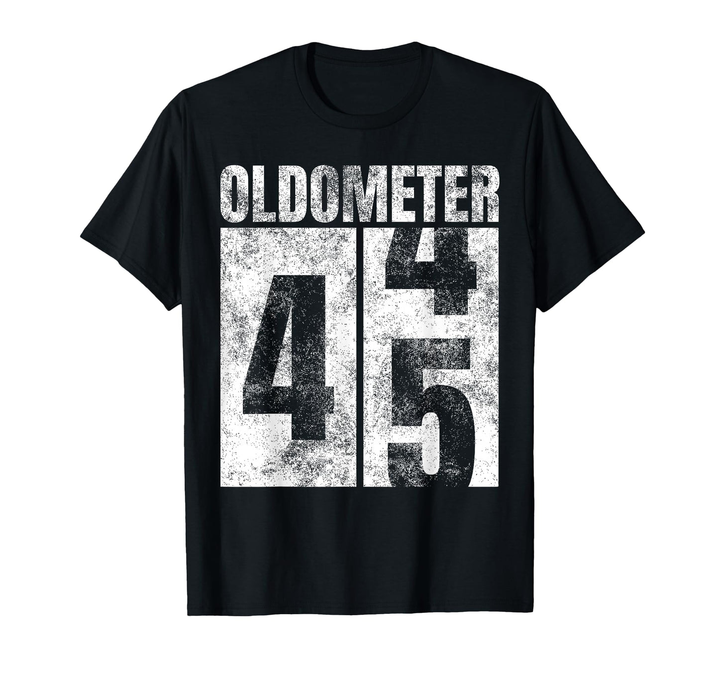 Oldometer 44 45 Yrs Old Bday 45Th T-Shirt - Aesthetic Graphic for Adults - T-Shirt, Sweatshirt, Hoodie