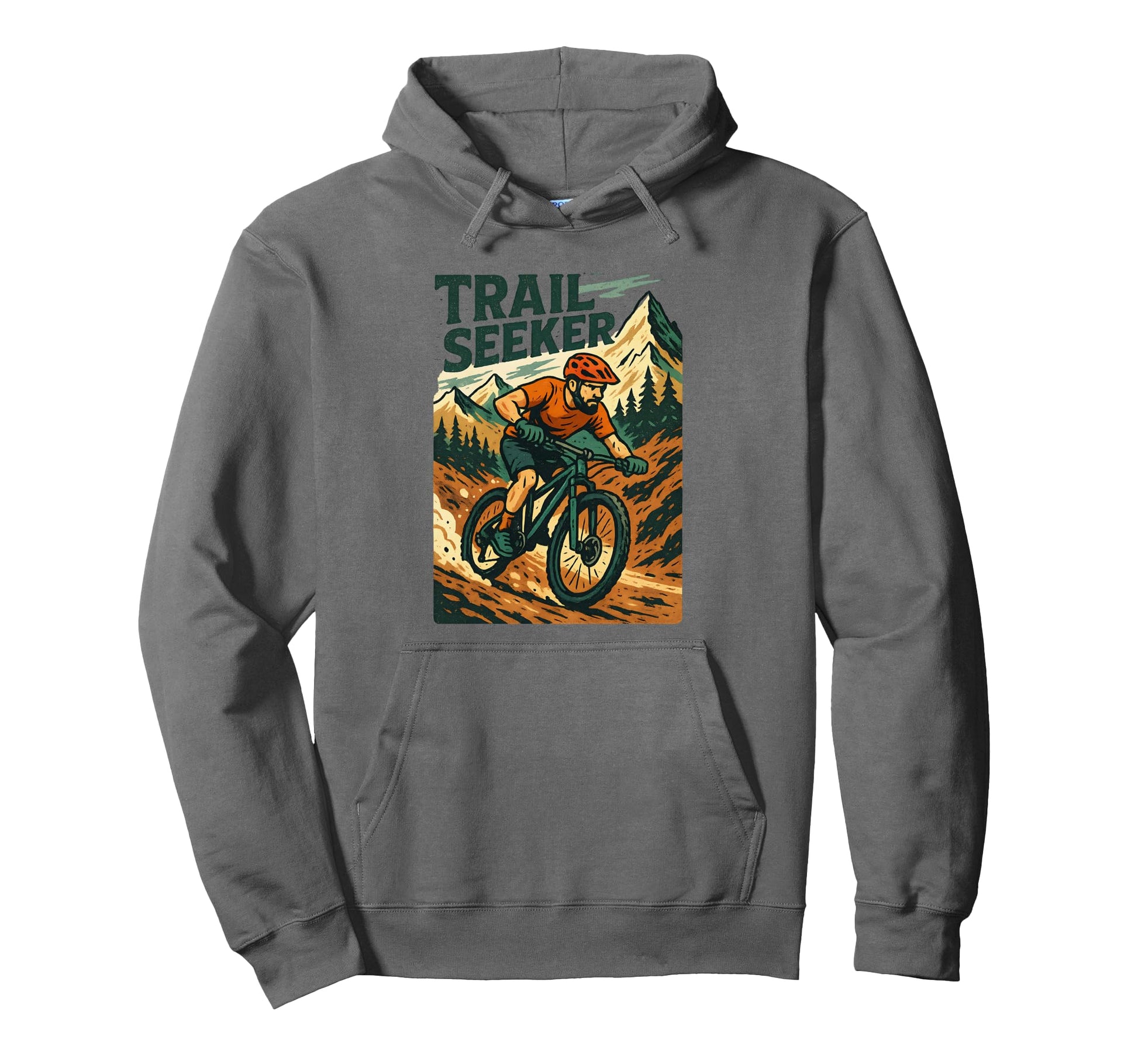Mountain Biking Dad Mtb Biker Trail Seek Hoodie - Minimalist Print Unisex - T-Shirt, Sweatshirt, Hoodie
