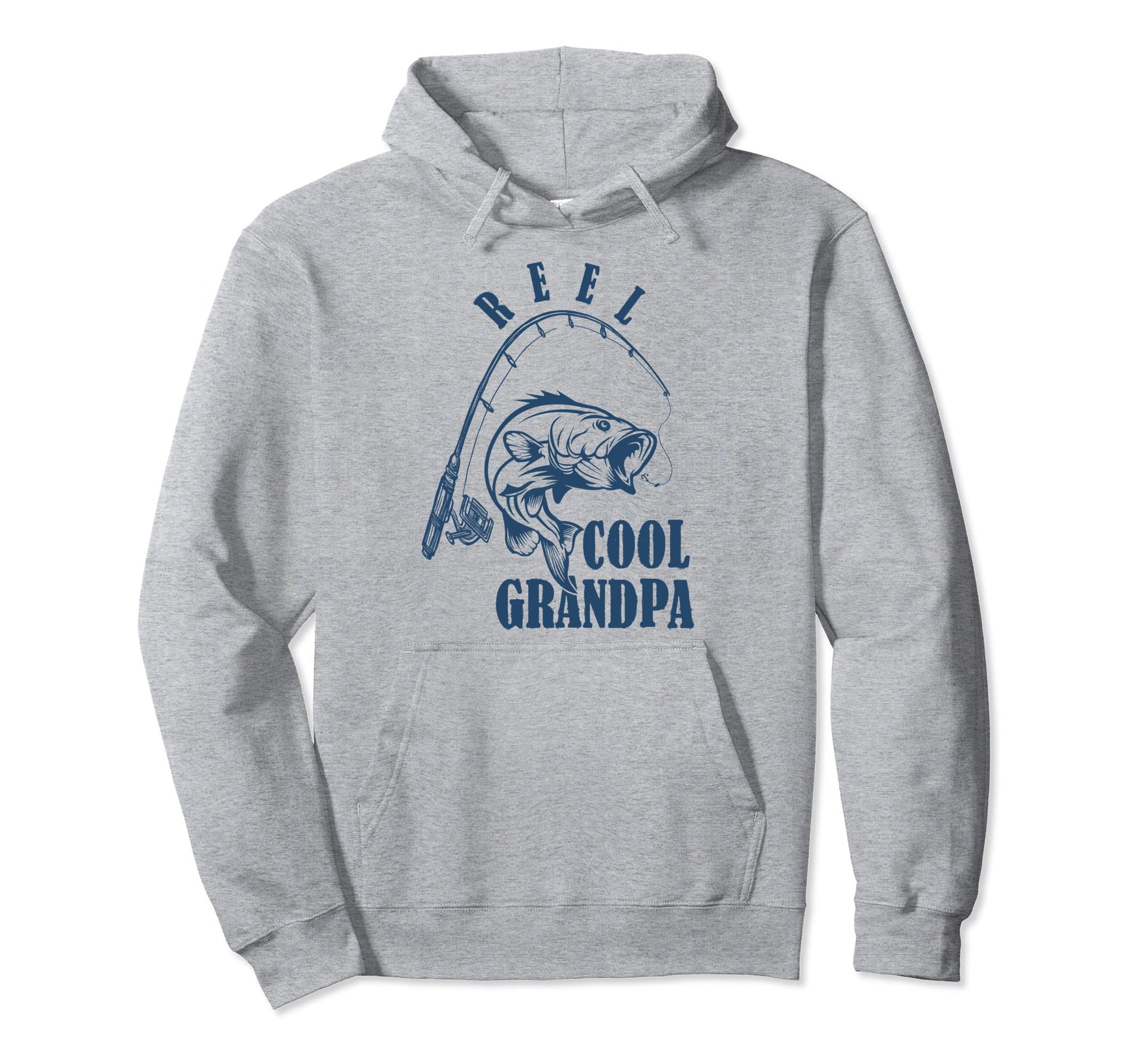 Fathers Day Funny Grandpa Fishing Hoodie - Fun Novelty Design Men Women - T-Shirt, Sweatshirt, Hoodie