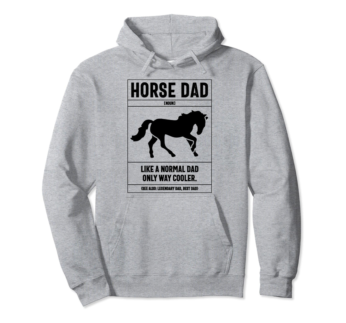Horse Dad Definition Like Normal Dad Hoodie - Aesthetic Graphic Unisex - T-Shirt, Sweatshirt, Hoodie