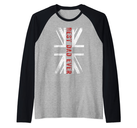 Best Dad Ever Uk Great Britain Union Jack Hoodie - Streetwear Style Unisex - T-Shirt, Sweatshirt, Hoodie