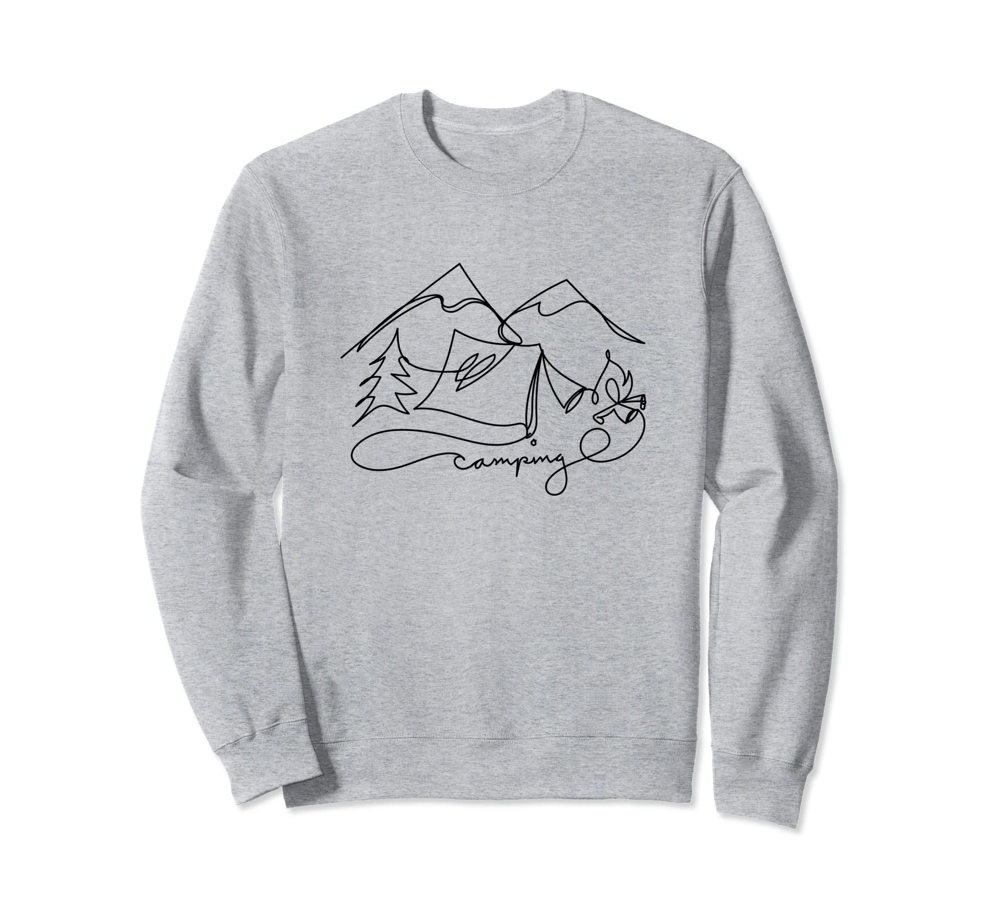 Artsy Camping Nature Outdoor Camper Sweatshirt - Trendy Graphic for Adults - T-Shirt, Sweatshirt, Hoodie