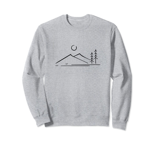 Camping Hiking Mountains Sweatshirt - Casual Everyday Wear Men Women - T-Shirt, Sweatshirt, Hoodie