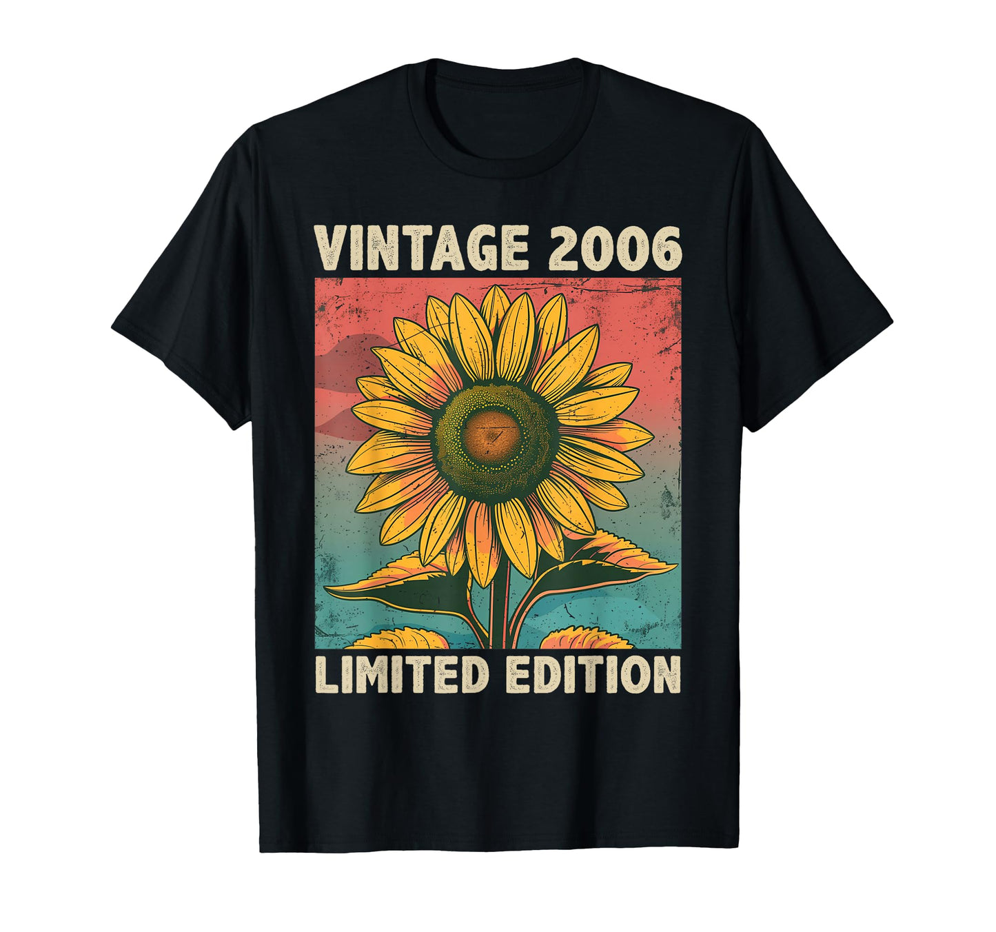 20 Years Old Gift 2006 Sunflower T-Shirt - Fun Novelty Design for Adults - T-Shirt, Sweatshirt, Hoodie