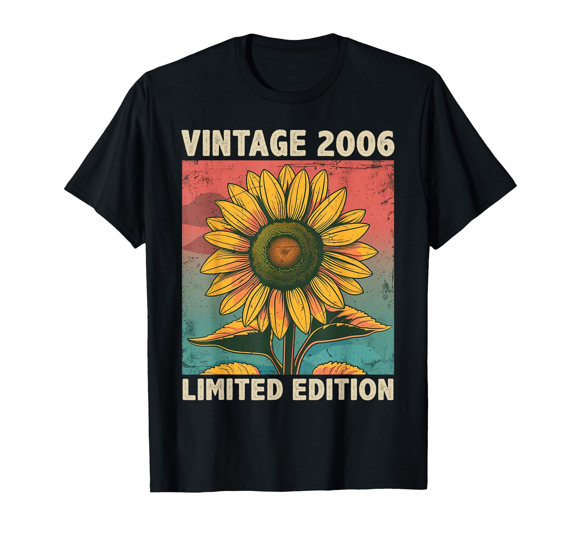 20 Years Old Gift 2006 Sunflower T-Shirt - Fun Novelty Design for Adults - T-Shirt, Sweatshirt, Hoodie