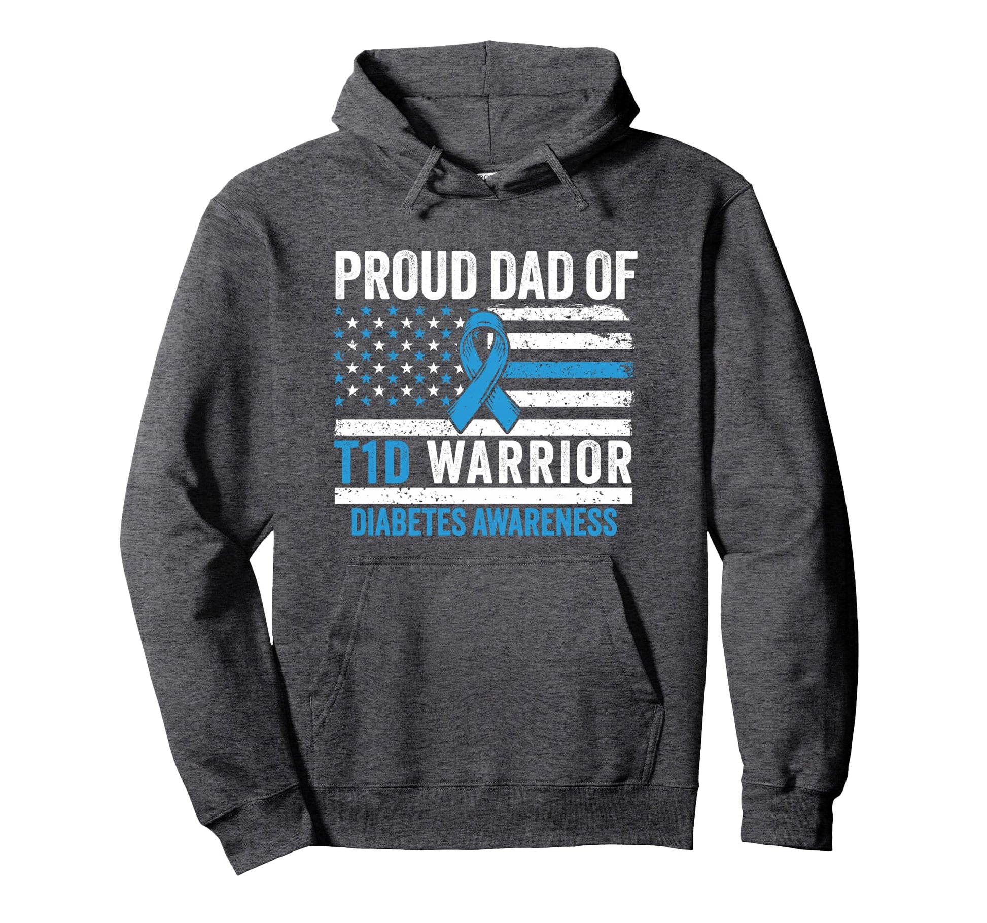 Type 1 Diabetes Awareness T1D Dad Hoodie - Fun Novelty Design for Adults - T-Shirt, Sweatshirt, Hoodie