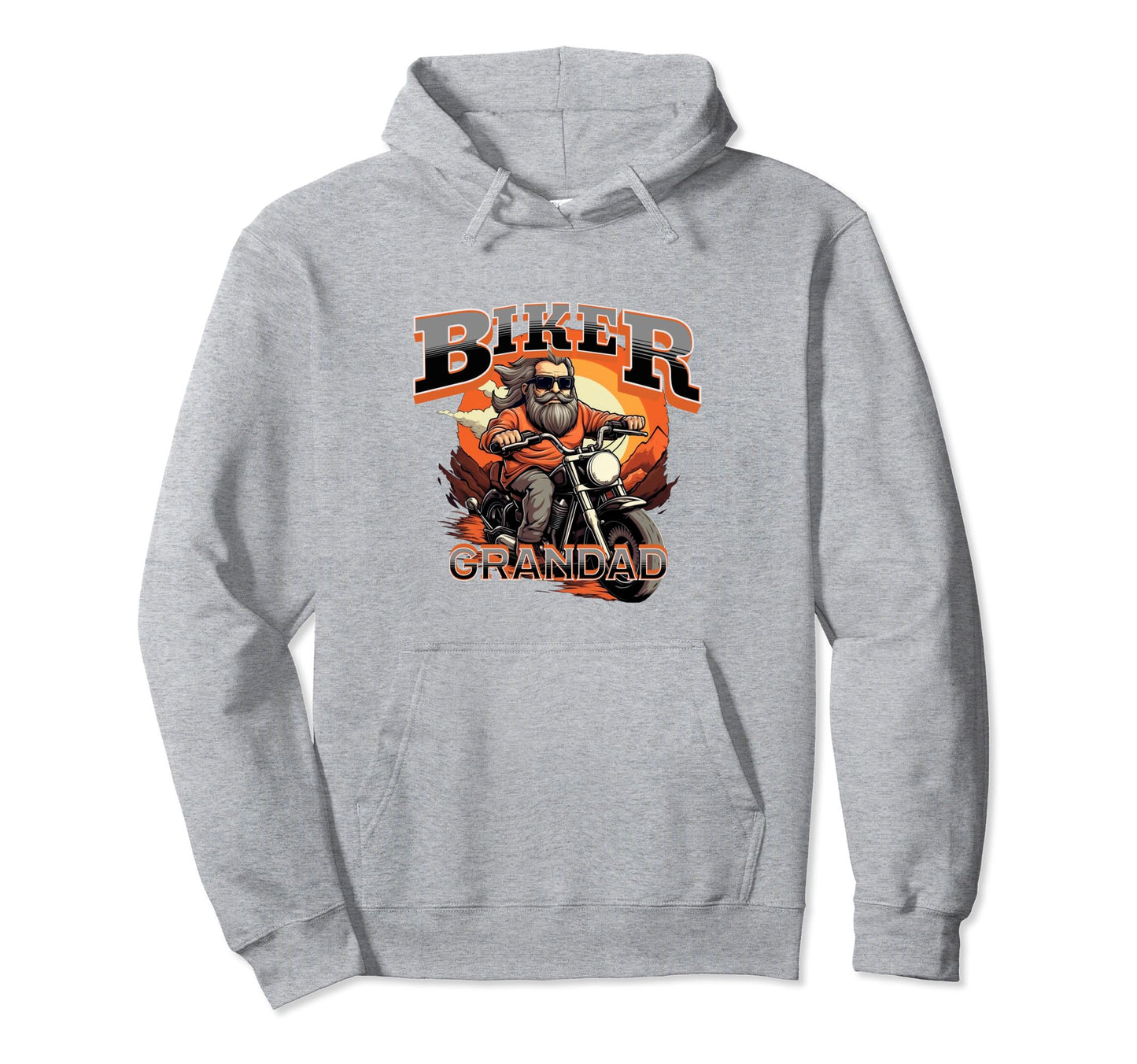 Mens Motorbike Biker Grandpa Motorcycling Hoodie - Minimalist Print Unisex - T-Shirt, Sweatshirt, Hoodie