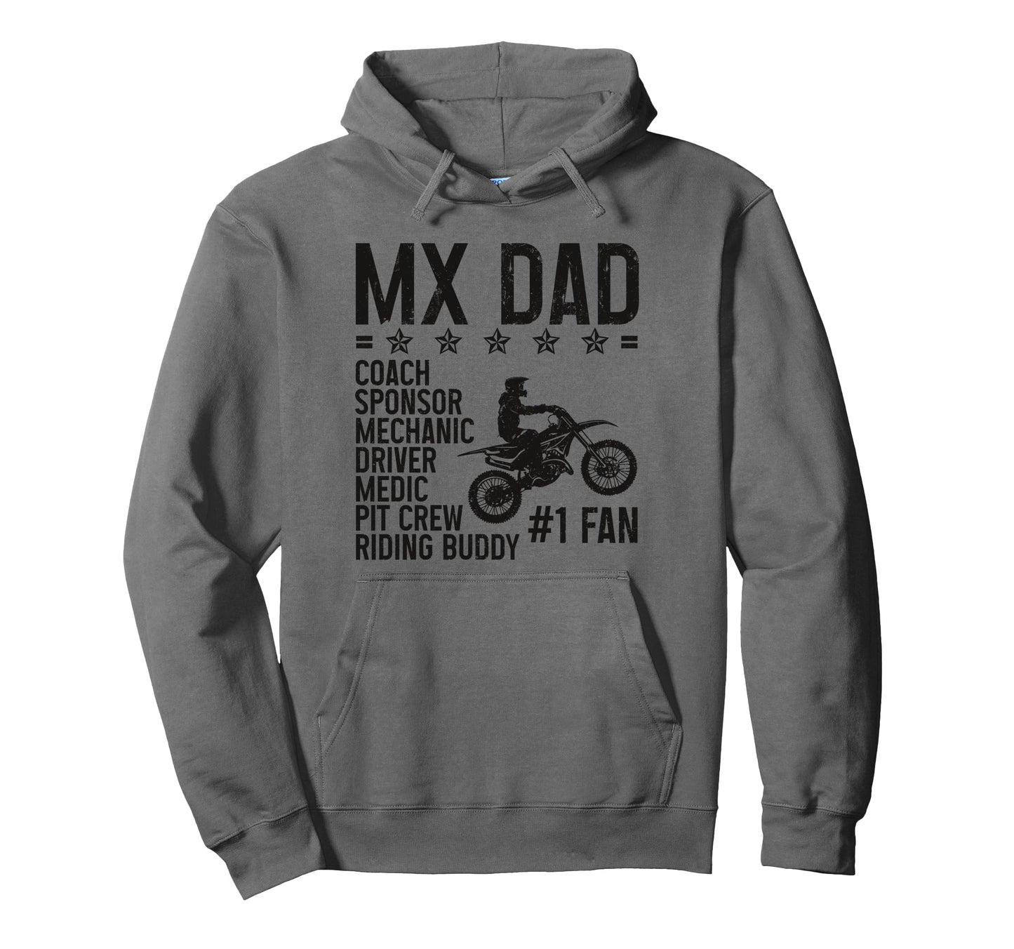 Motocross Dad Dirt Bike Mx Enduro Hoodie - Novelty Apparel for Adults - T-Shirt, Sweatshirt, Hoodie