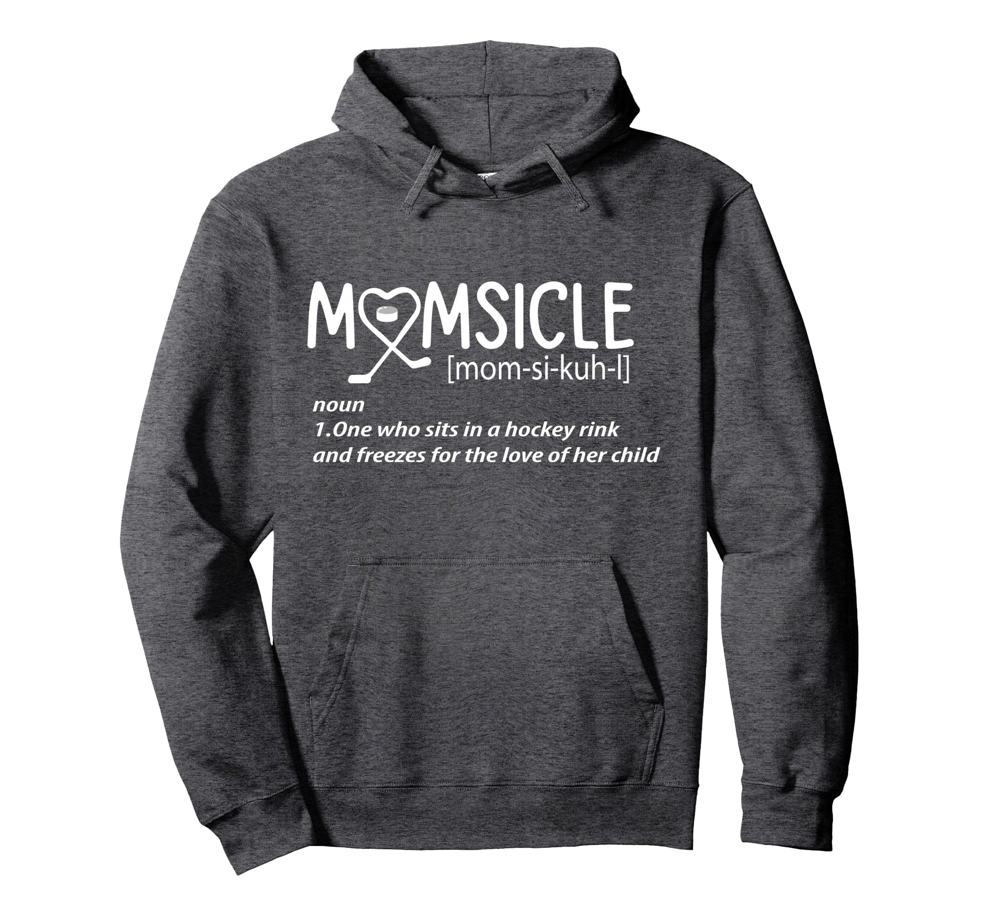 Womens Hockey Mom Momsicle Hoodie - Aesthetic Graphic for Adults - T-Shirt, Sweatshirt, Hoodie