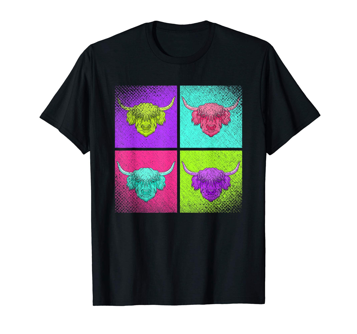 Funny Scottish Farmer Farm Animal Pop T-Shirt - Graphic Print for Adults - T-Shirt, Sweatshirt, Hoodie