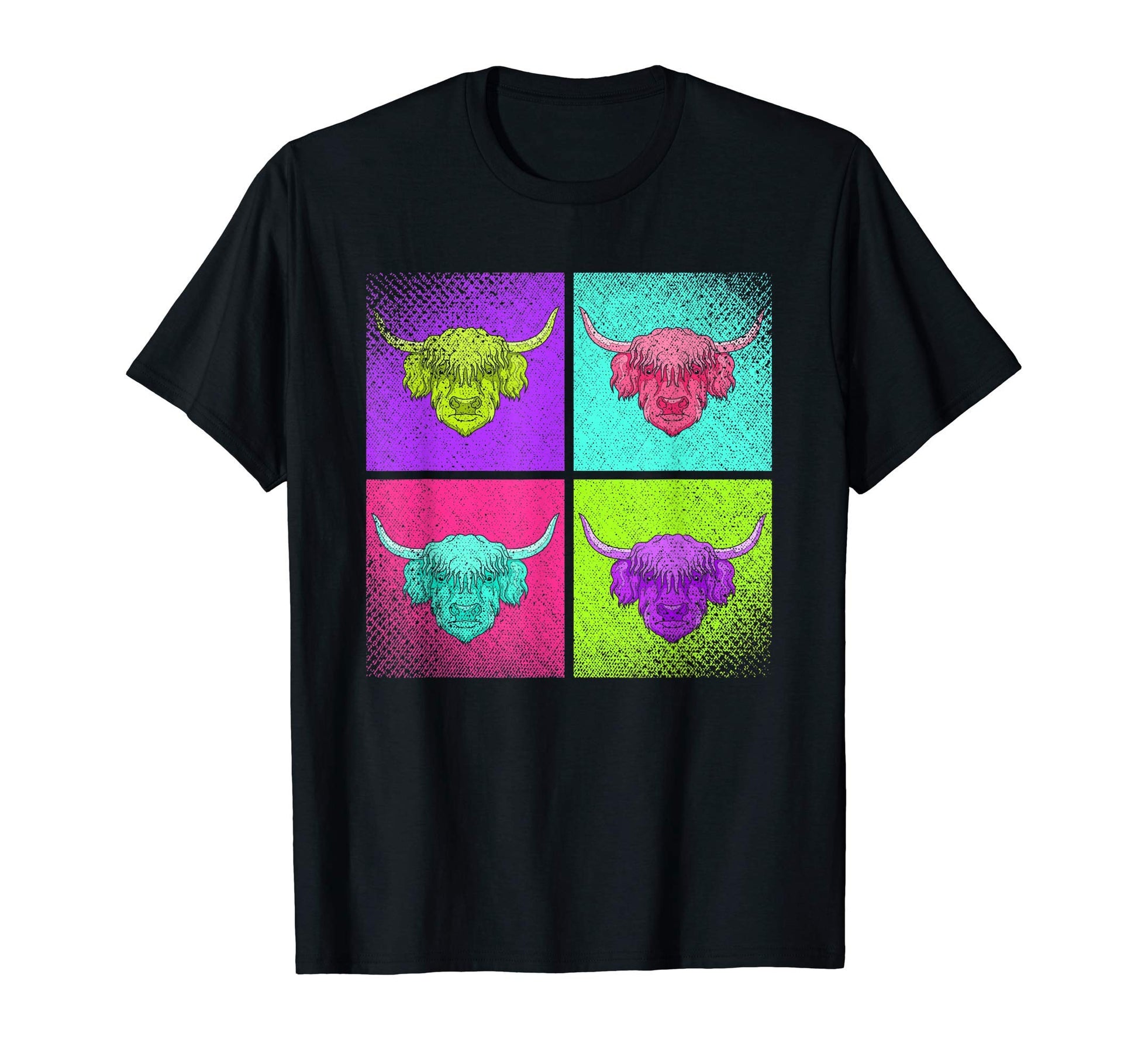 Funny Scottish Farmer Farm Animal Pop T-Shirt - Graphic Print for Adults - T-Shirt, Sweatshirt, Hoodie
