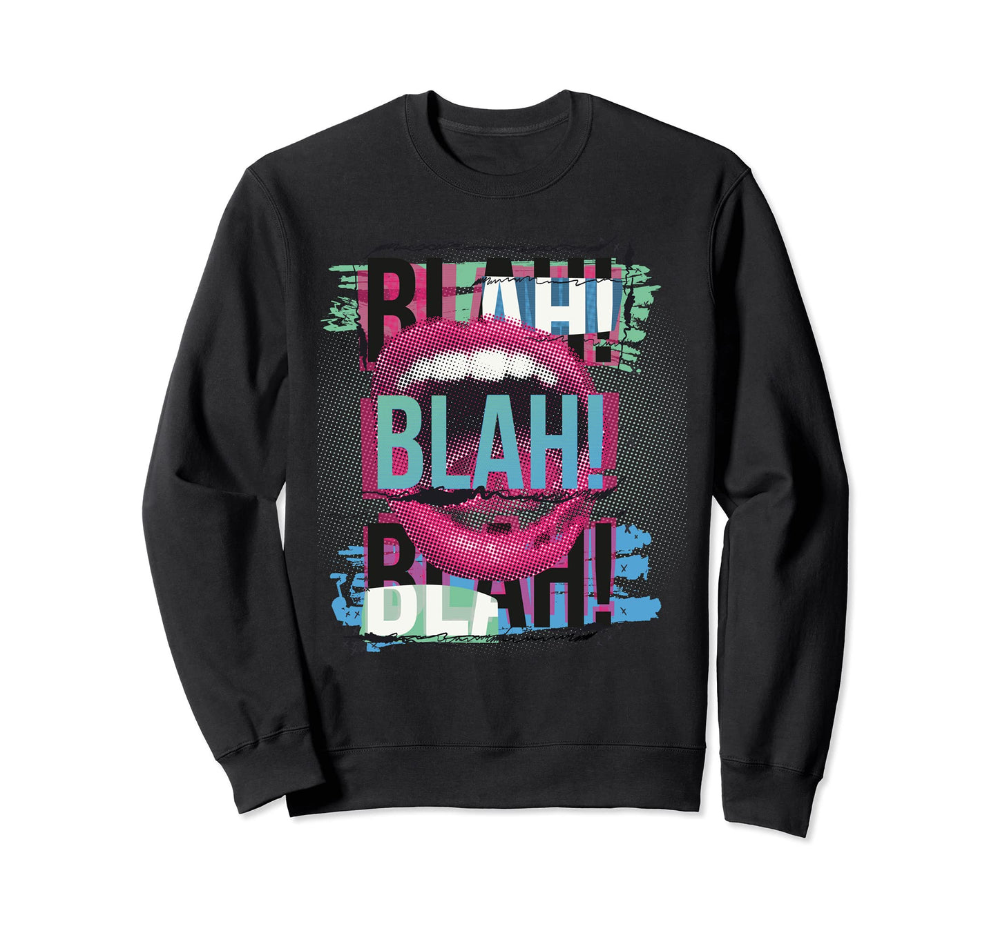 Pop Art 60S Love Portrait Lips Sweatshirt - Aesthetic Graphic Unisex - T-Shirt, Sweatshirt, Hoodie