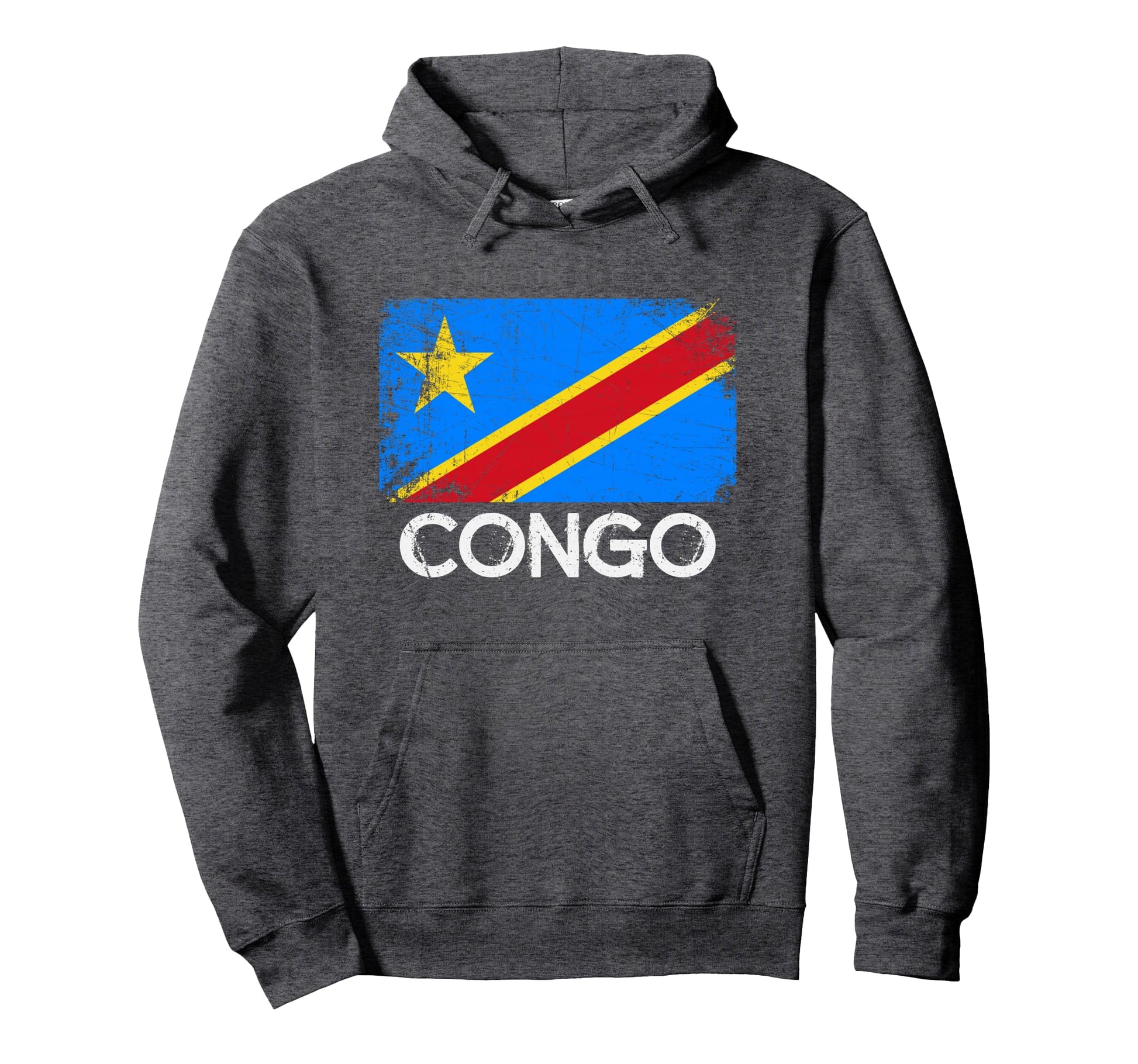 Congolese Flag Made Congo Gift Hoodie - Graphic Print for Adults - T-Shirt, Sweatshirt, Hoodie